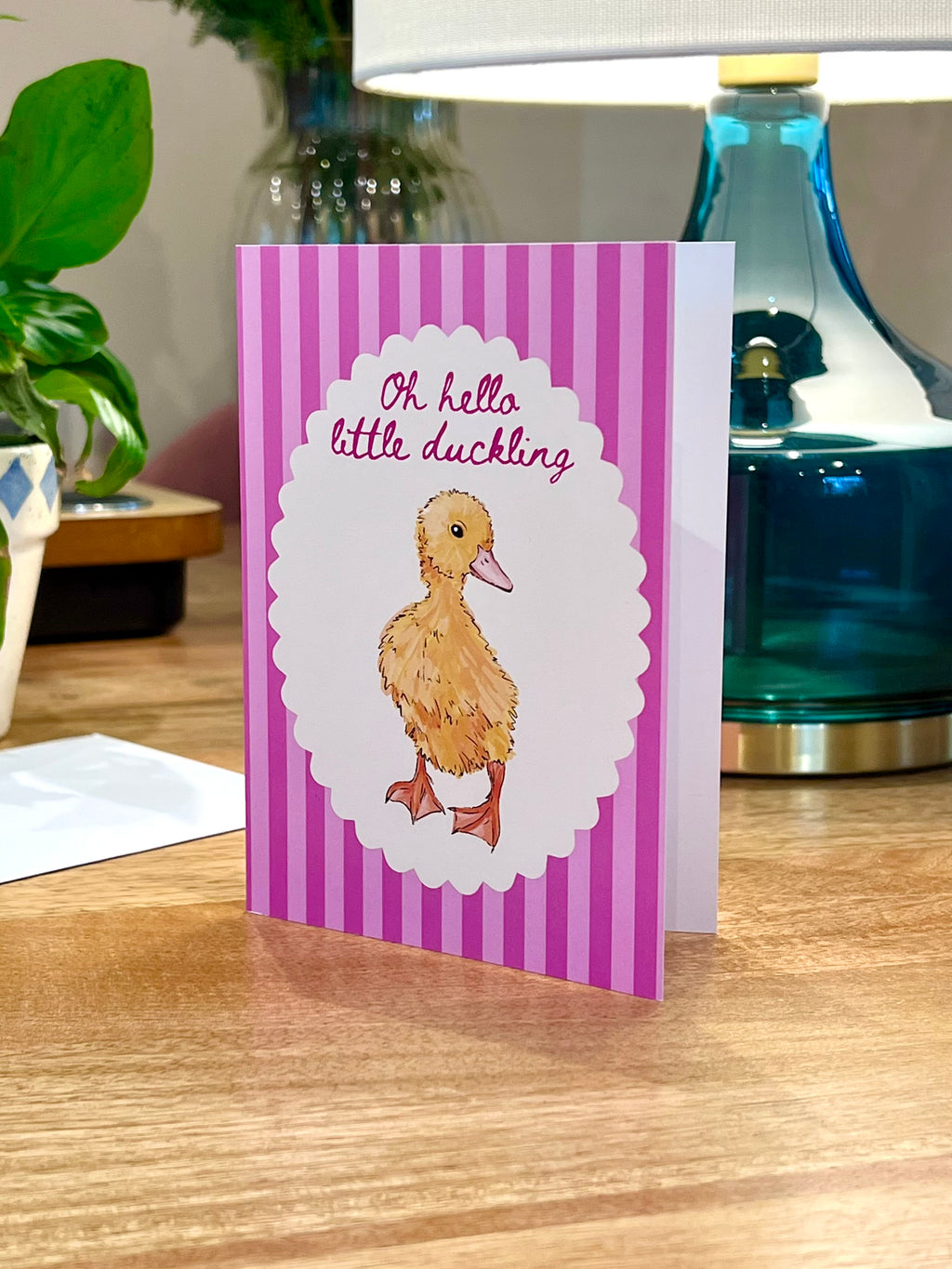 Pink Baby Duckling - A6 Card