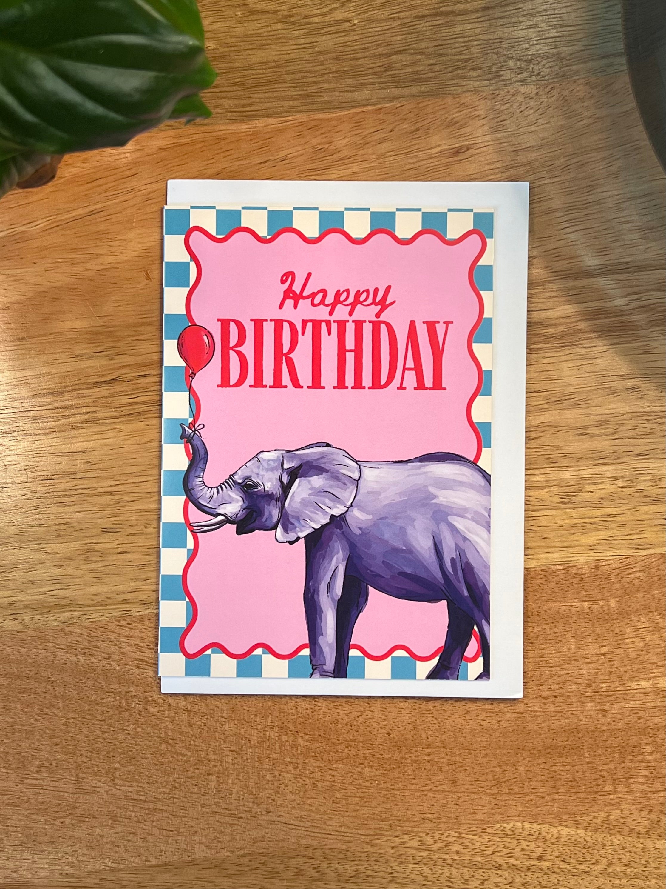 Elephant Birthday - A6 Card