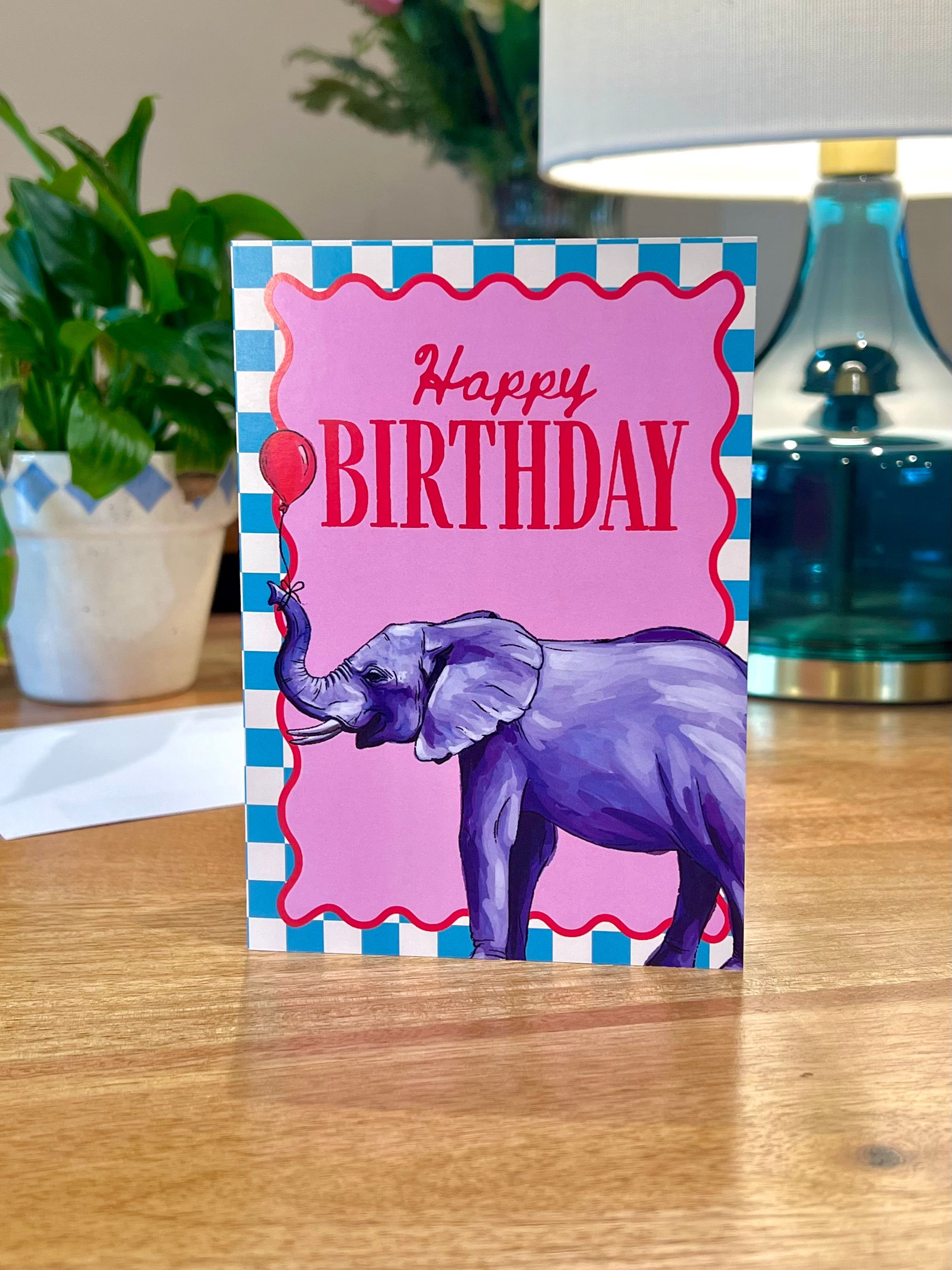 Elephant Birthday - A6 Card