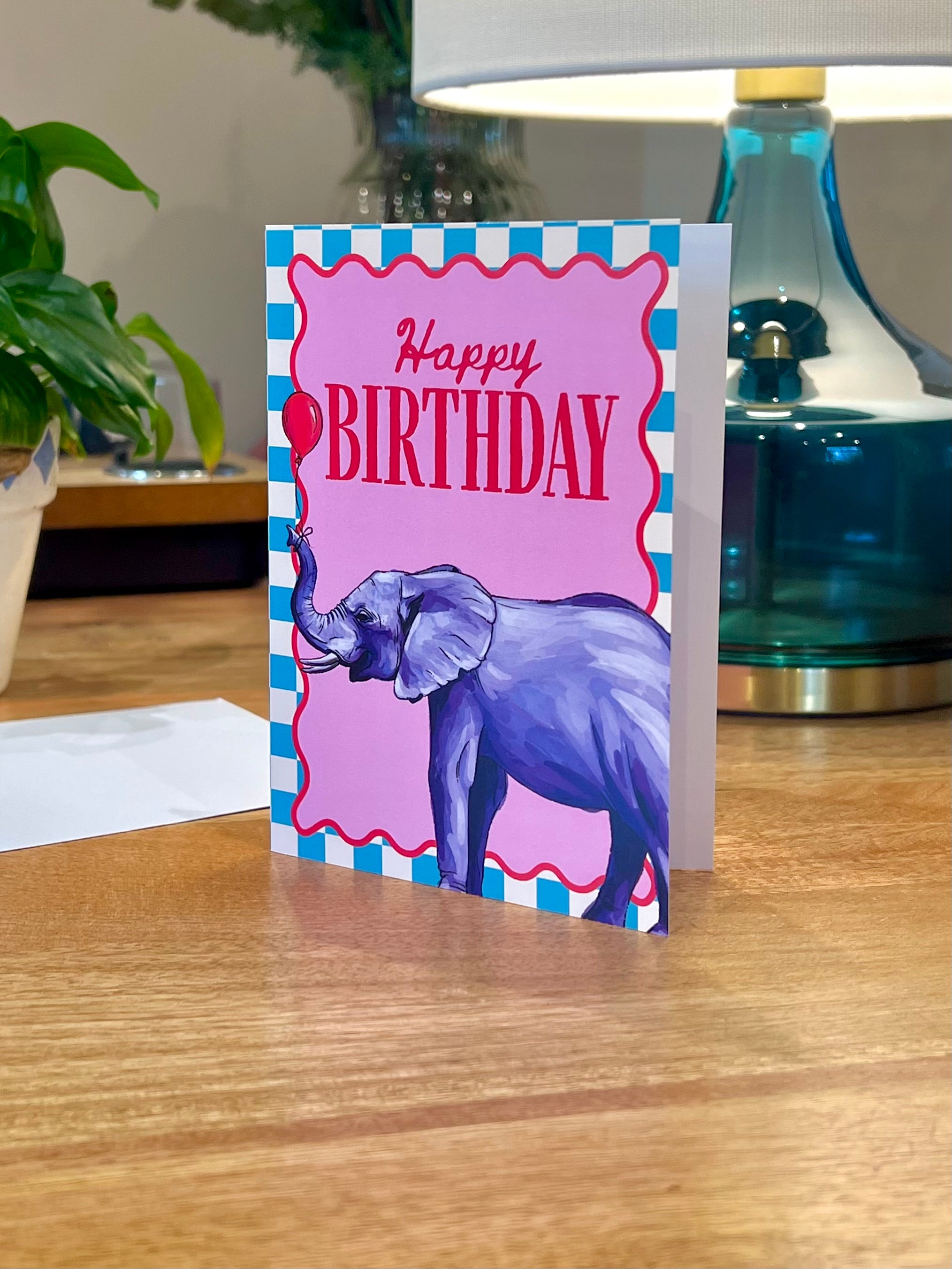 Elephant Birthday - A6 Card