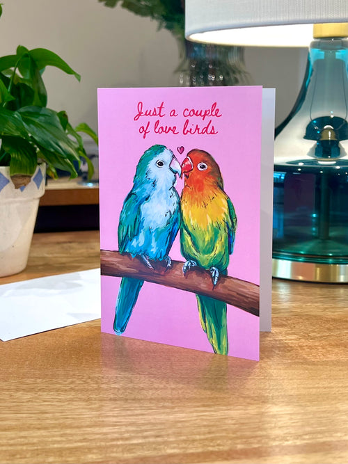 Cute Love Birds Card