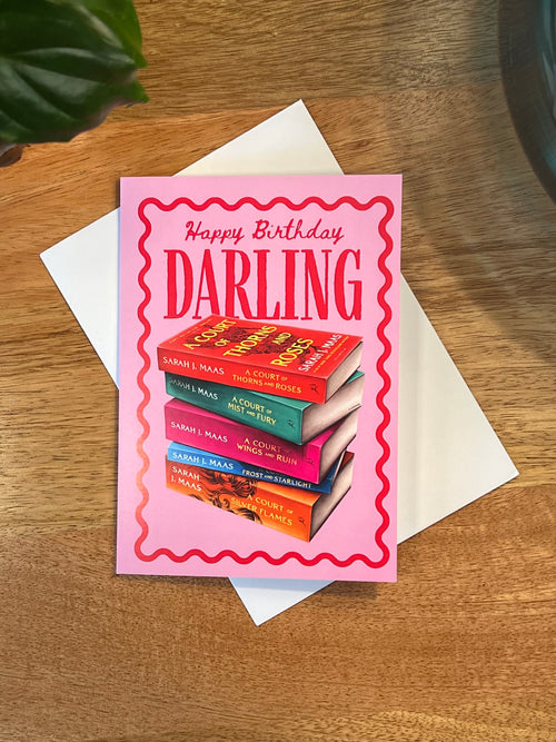 ACOTAR Book Stack - Bookish Birthday Card