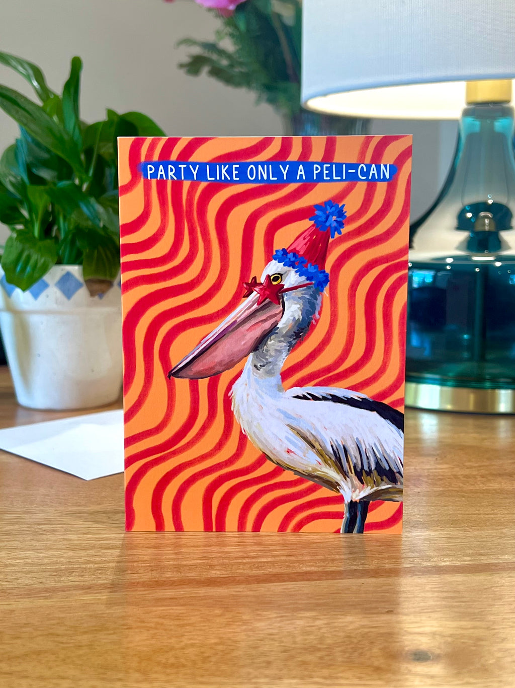 Party Pelican - A6 Card