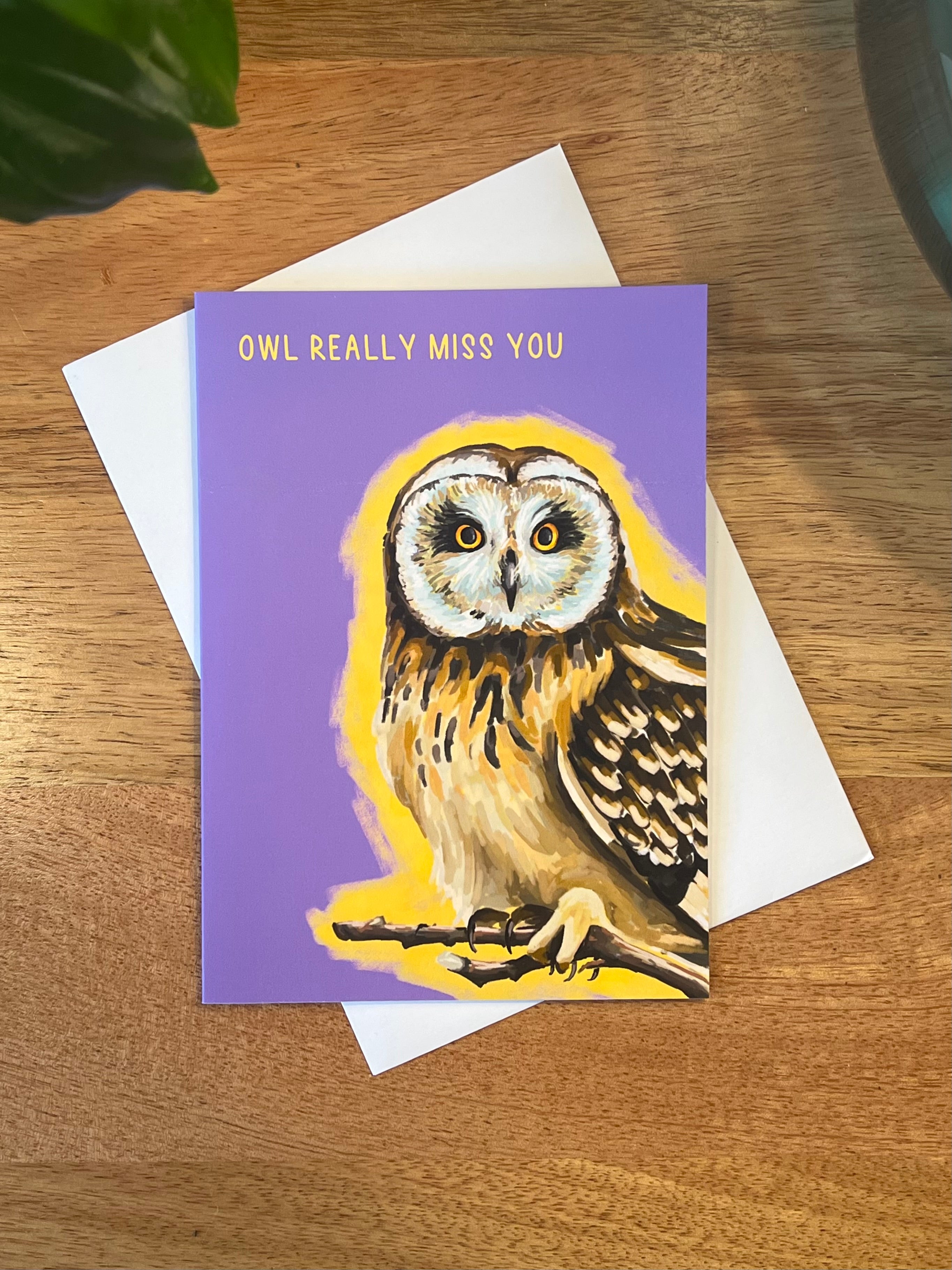 Owl Really Miss You - A6 Card