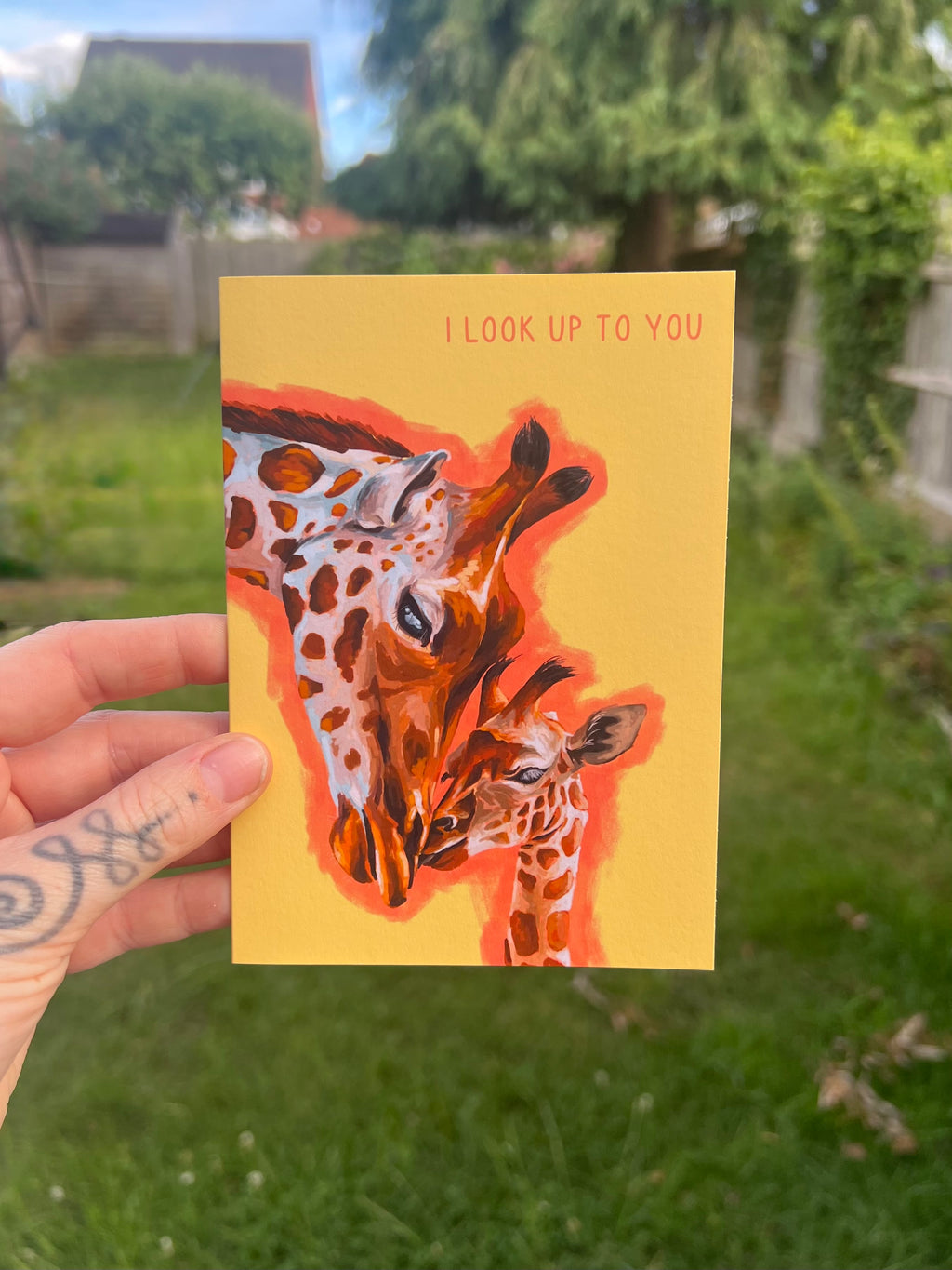 I Look Up To You - A6 Card