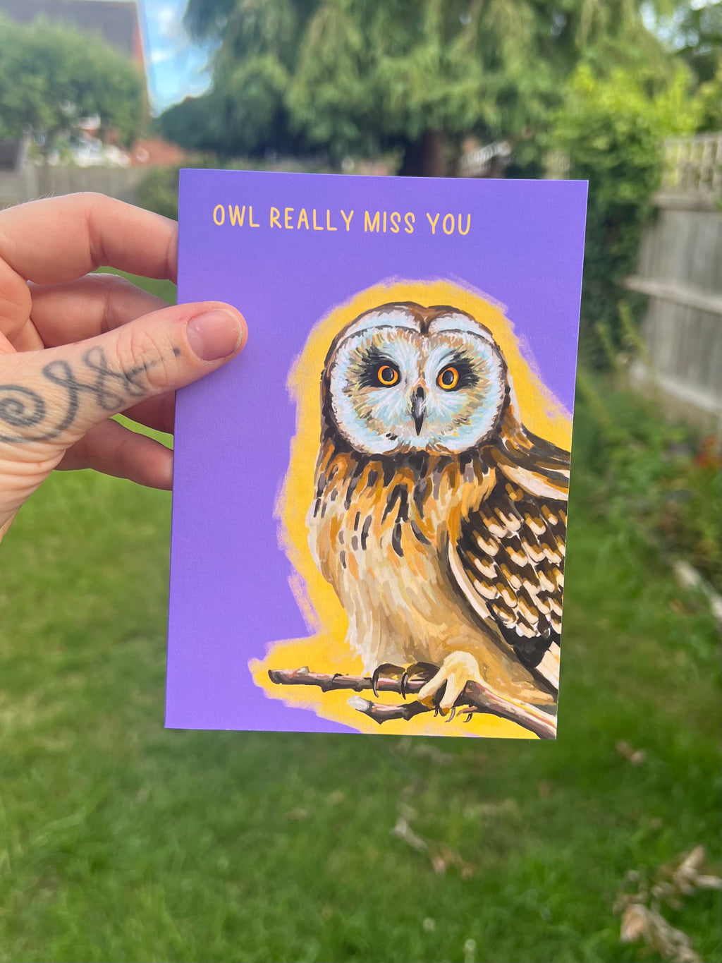 Owl Really Miss You - A6 Card