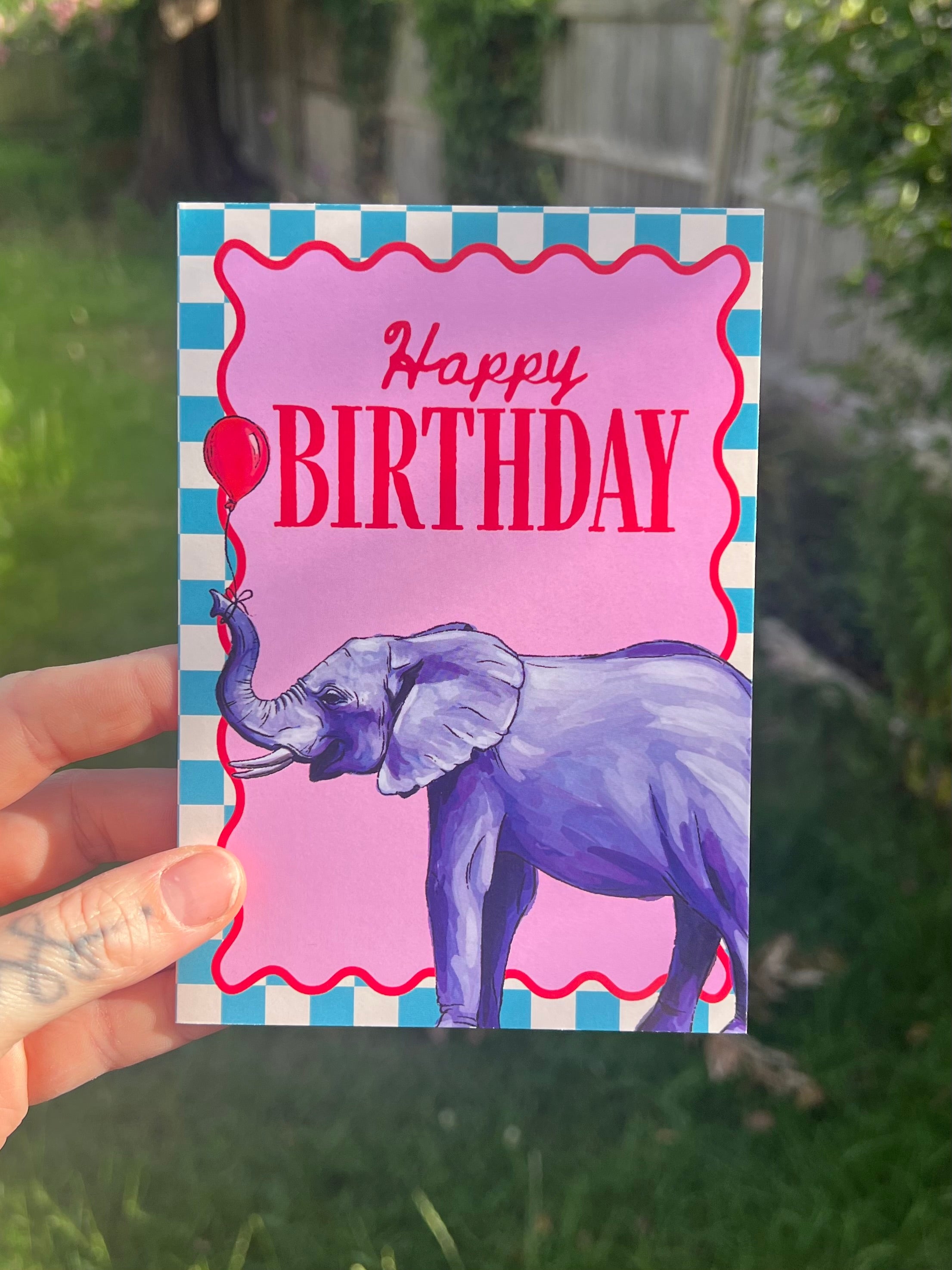 Elephant Birthday Card