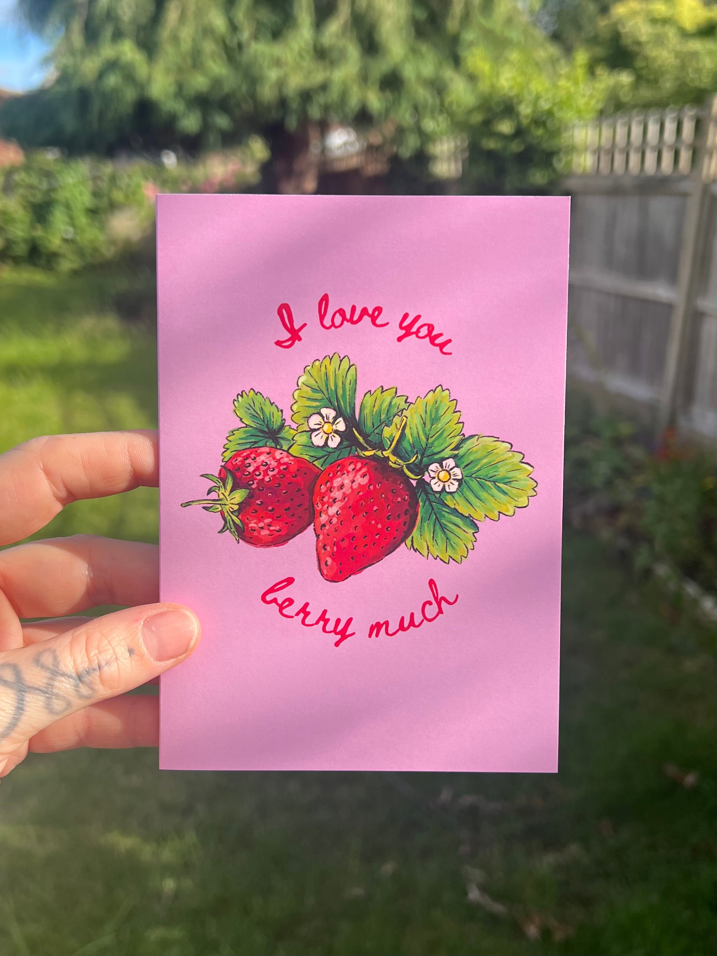 I Love You Berry Much - Love Card