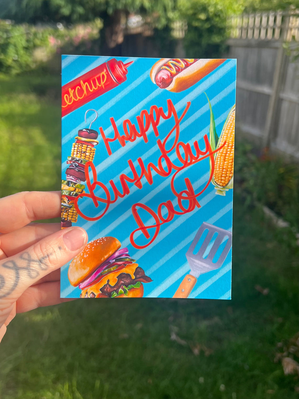 BBQ Dad Birthday - A6 Card