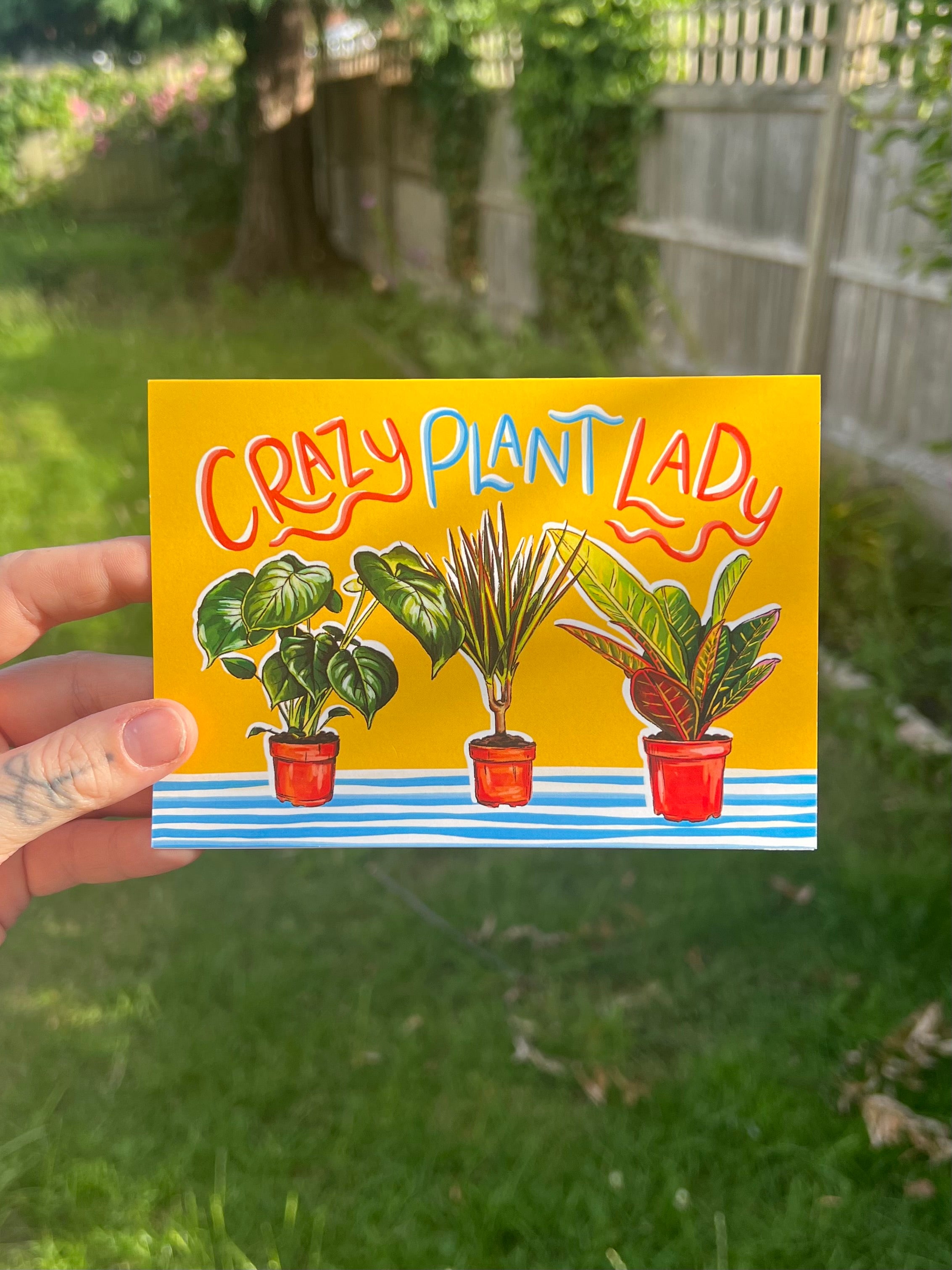 Crazy Plant Lady - A6 Card
