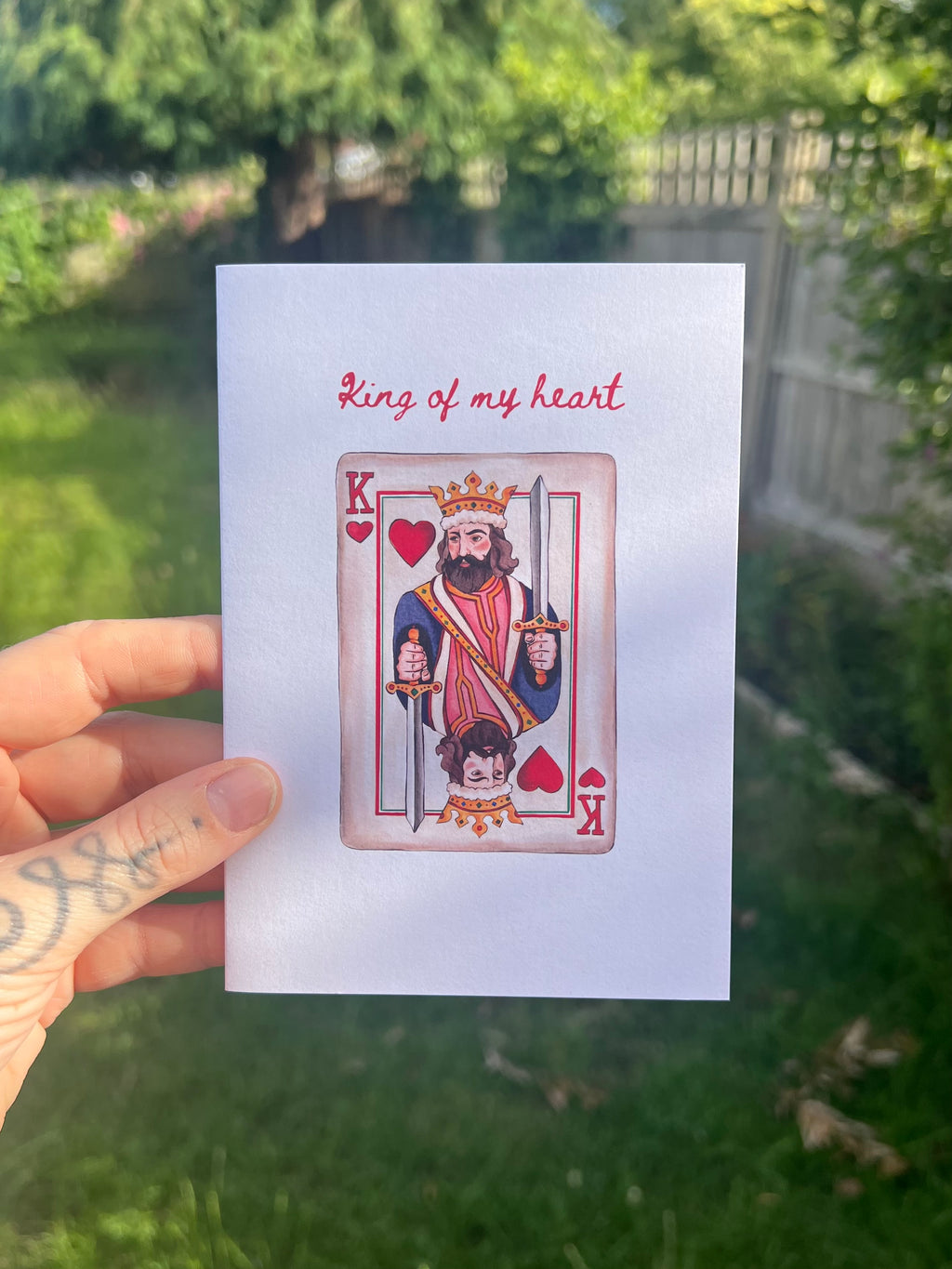 King Of My Heart - A6 Card
