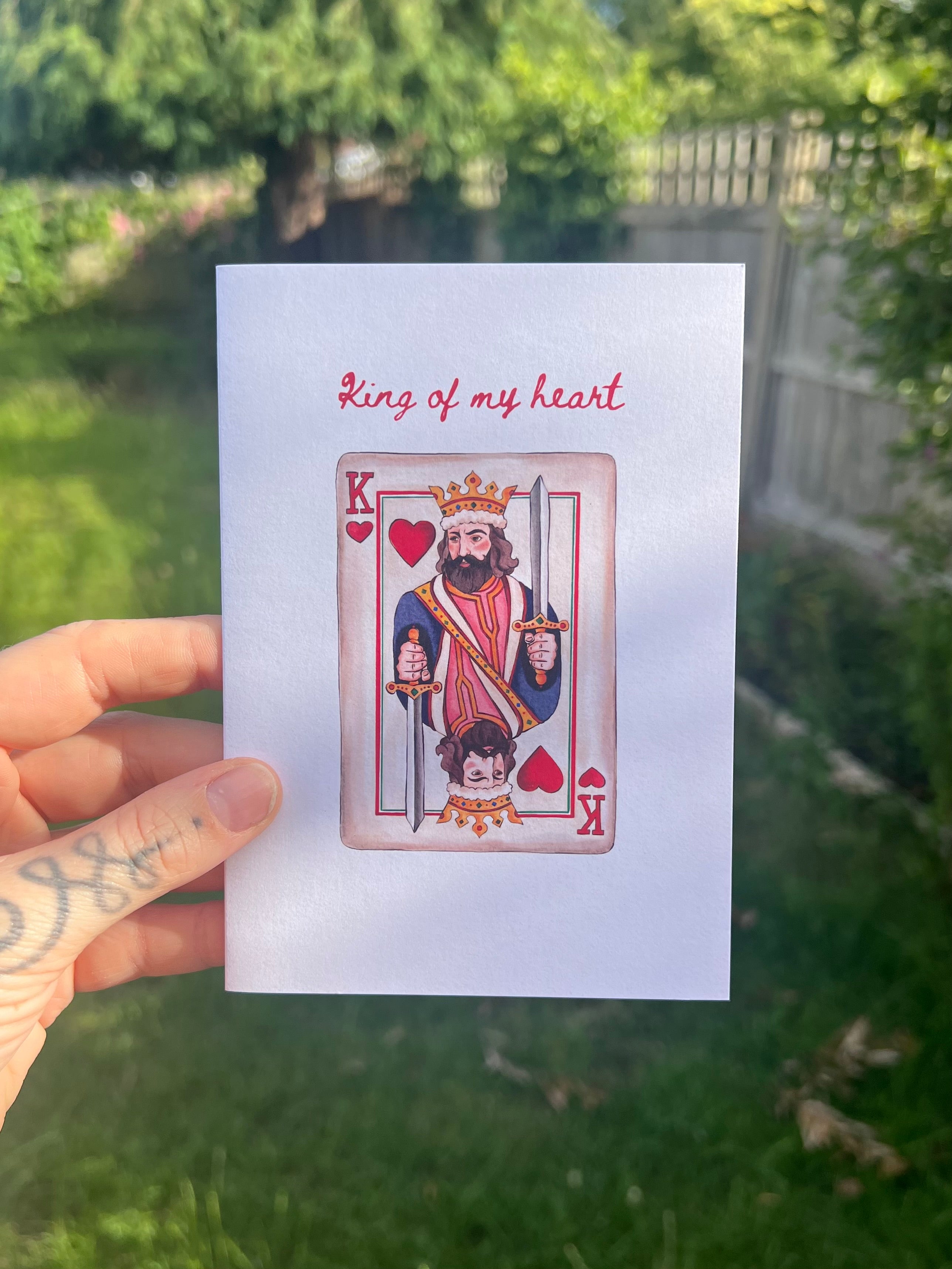 King Of My Heart - A6 Card