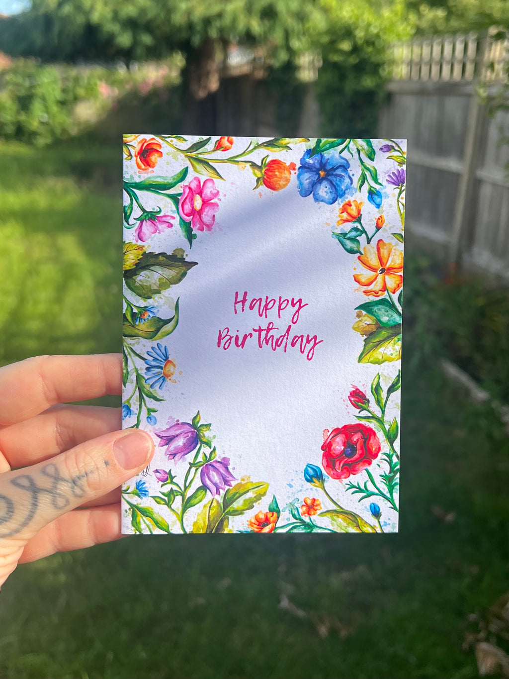 Wildflower Birthday - A6 Card