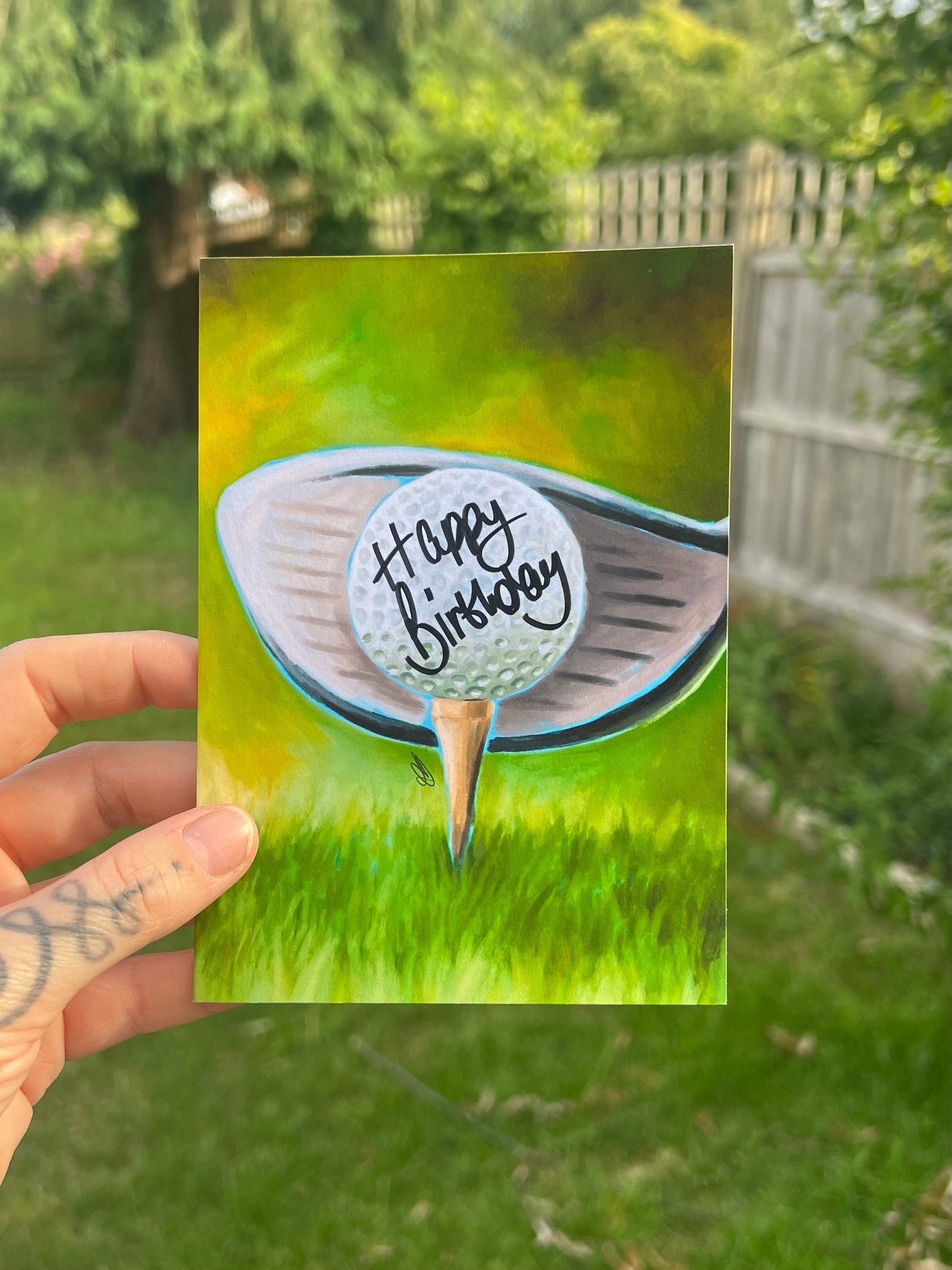 Golf Birthday Card