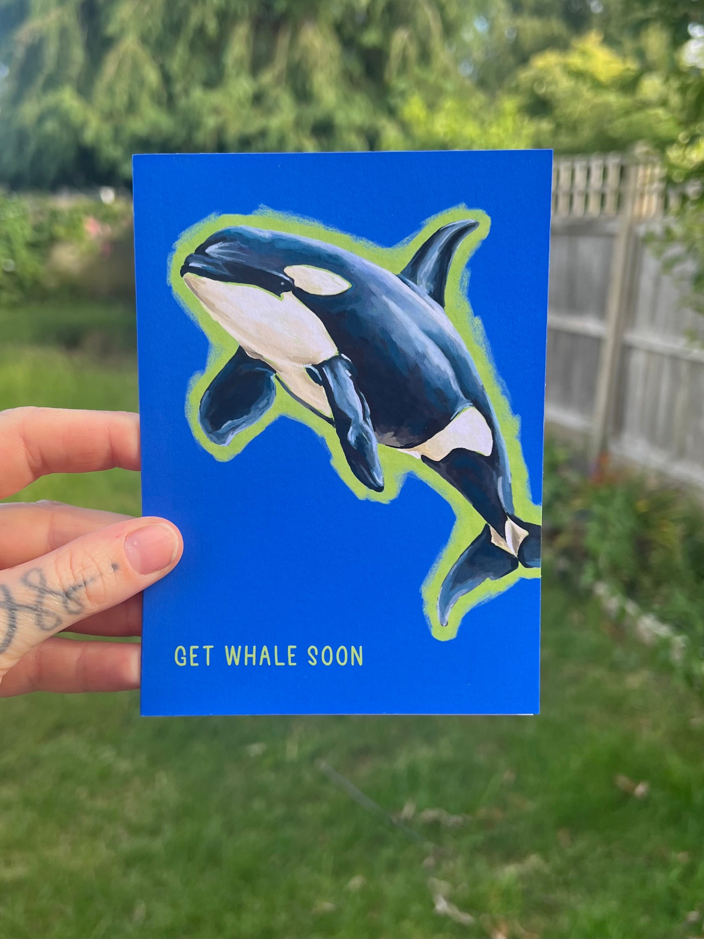 Get Whale Soon Pun Card