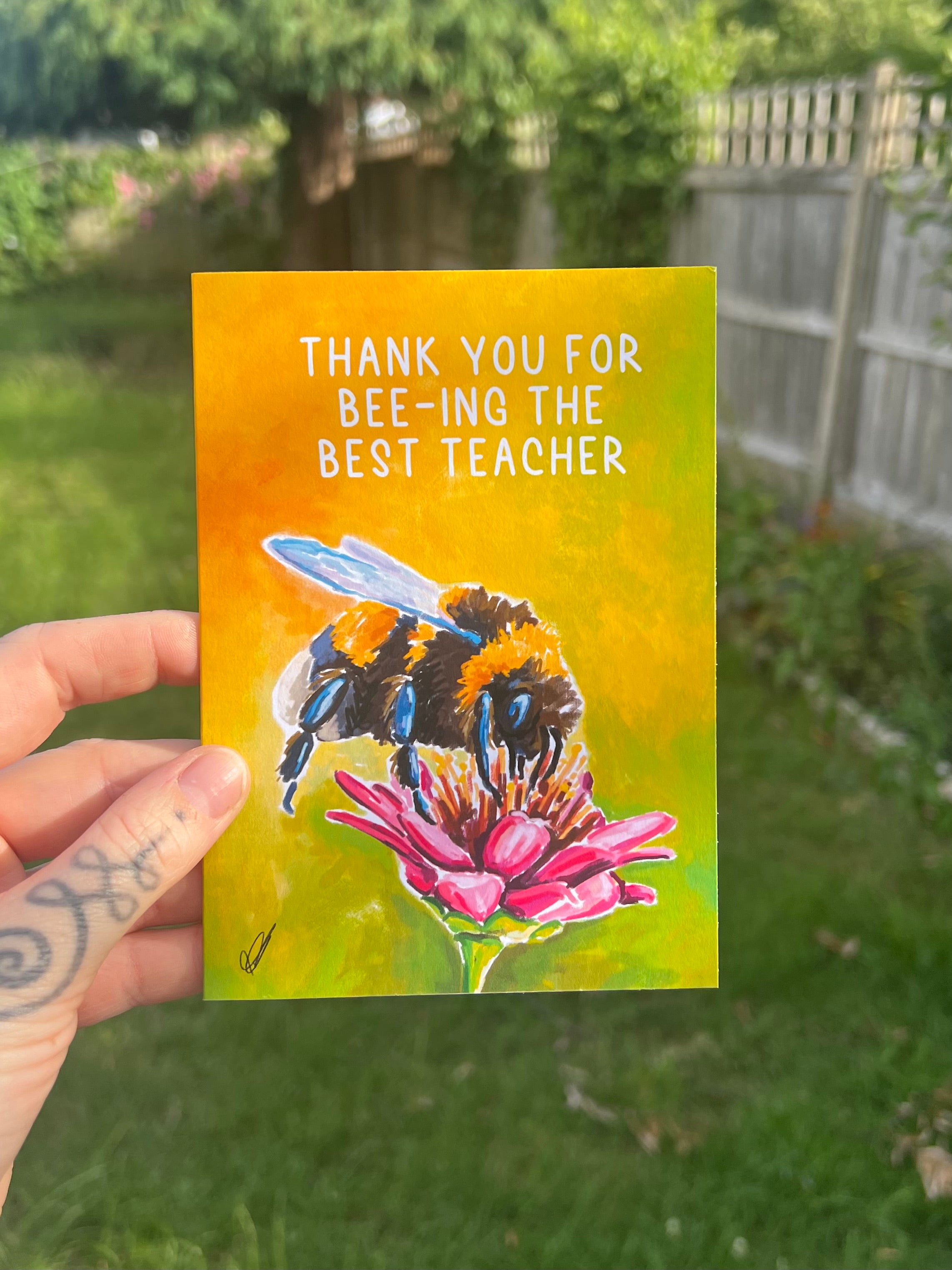 Thank You Teacher - Personalised Card