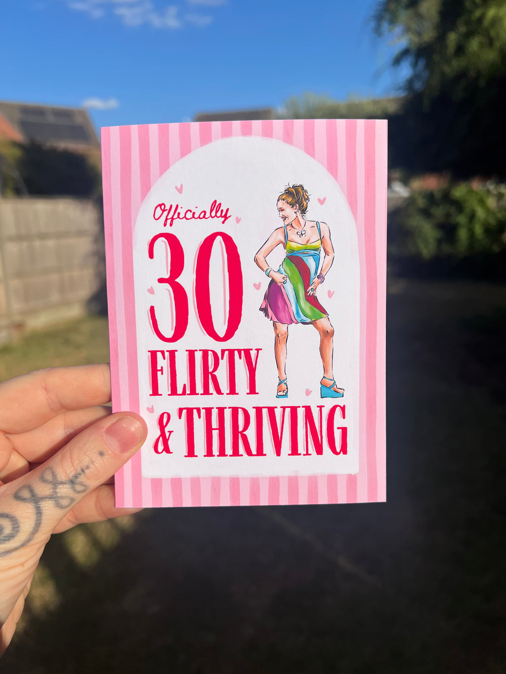 30 Flirty & Thriving - A6 Card