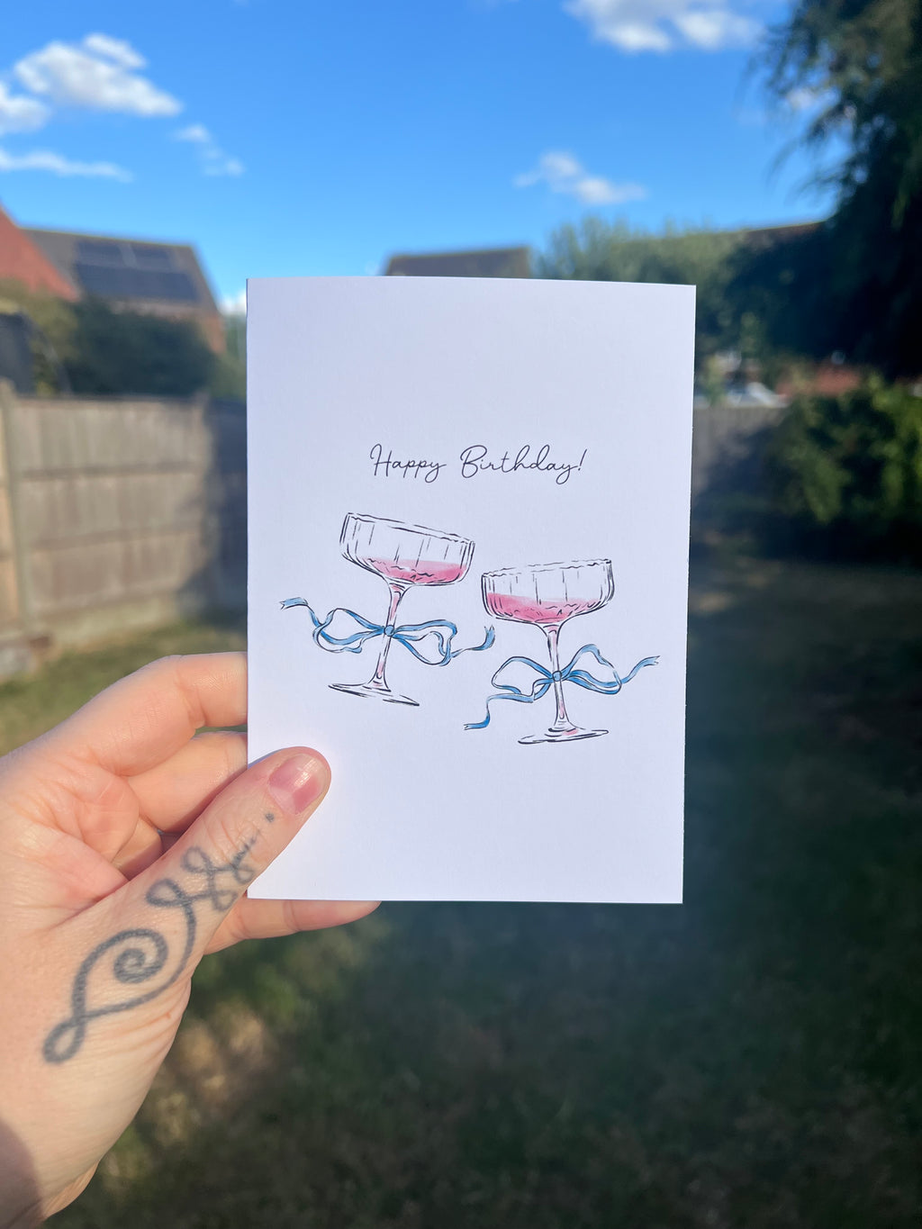 Birthday Cocktails - A6 Card