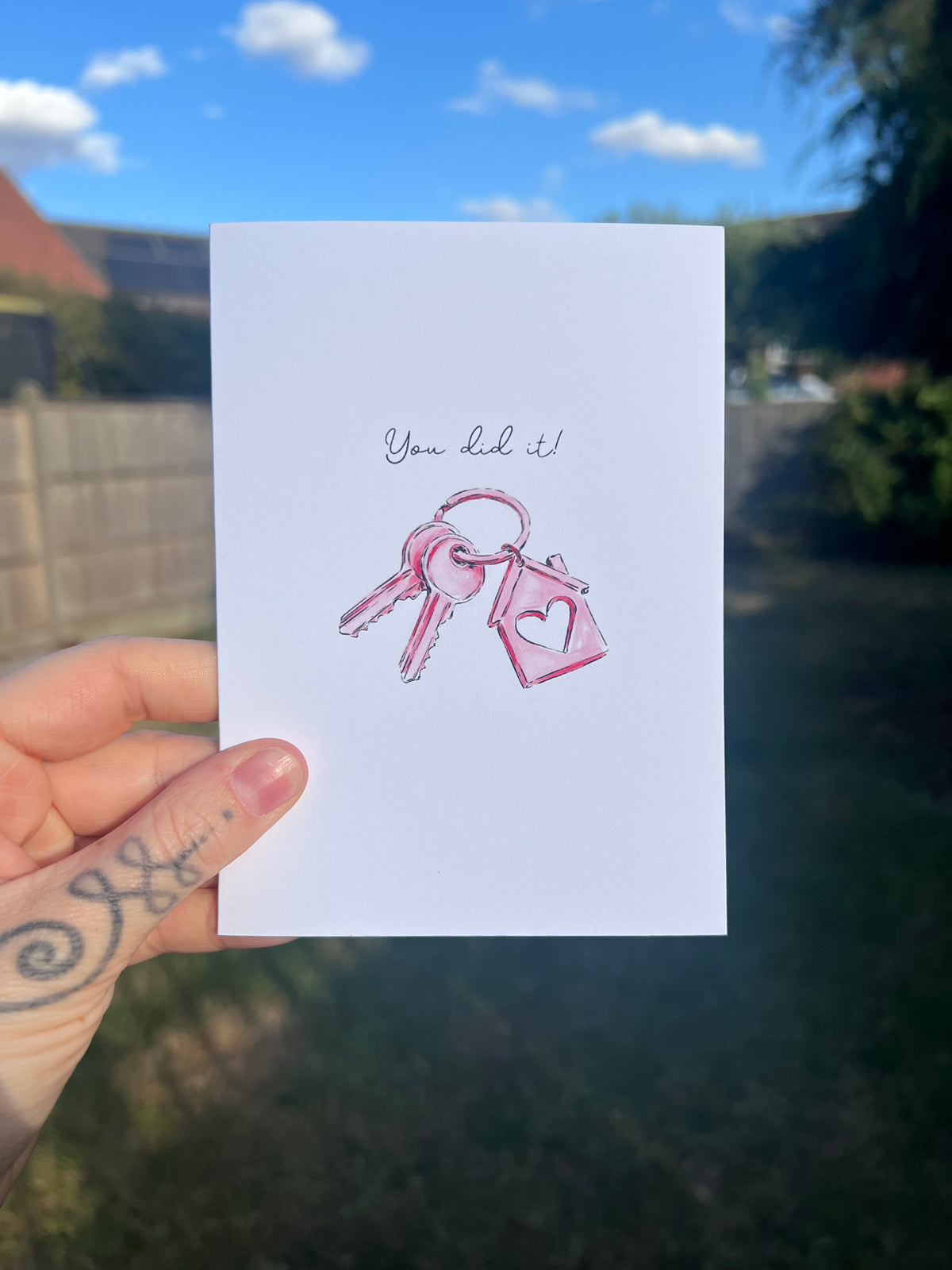 New Home “You Did It!” - A6 Card
