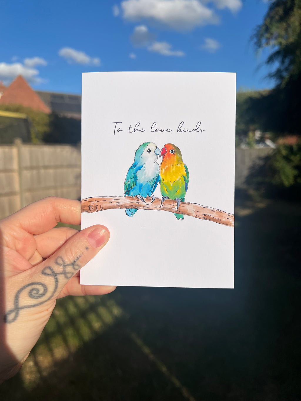To The Love Birds - A6 Card