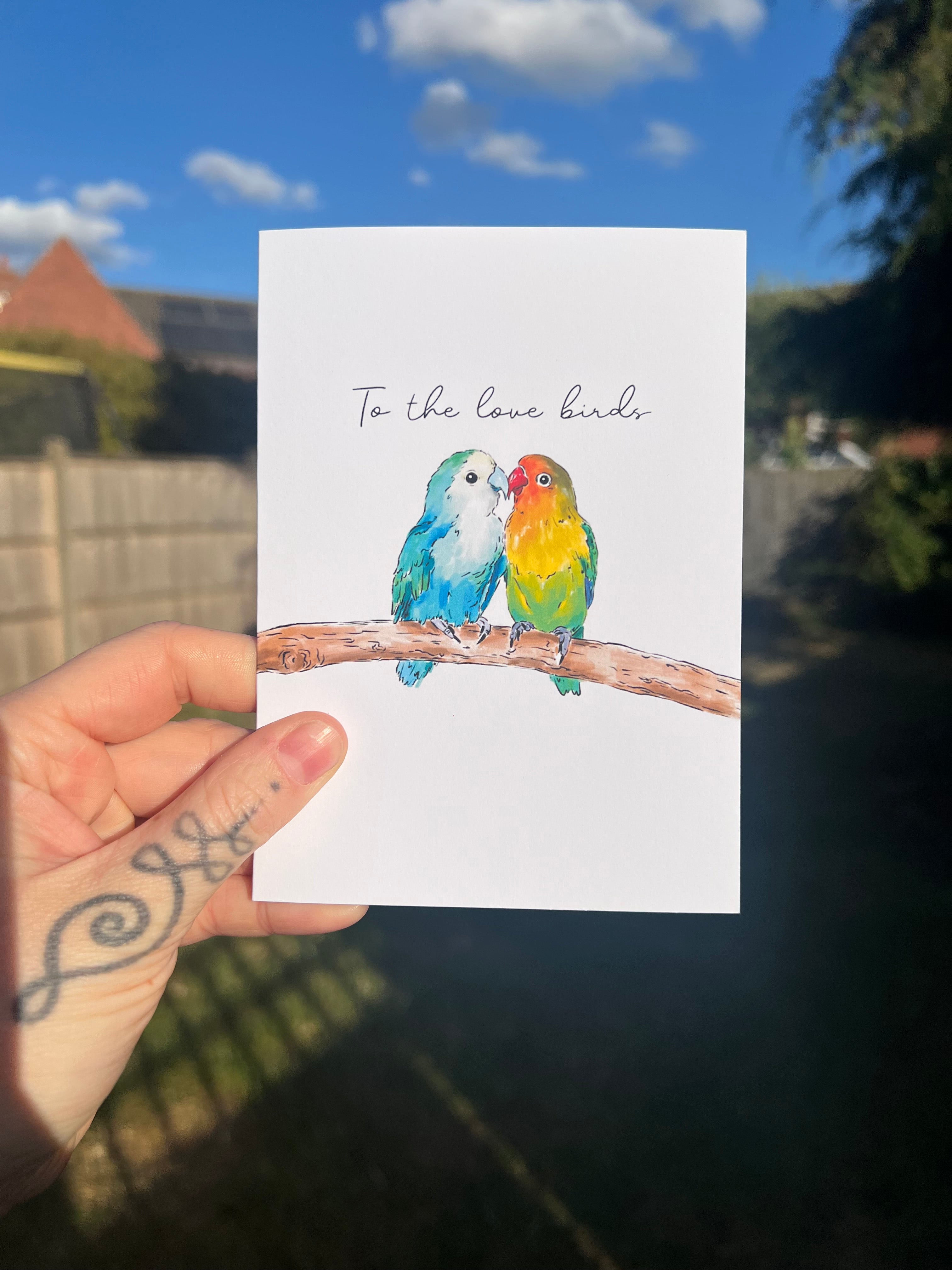 To The Love Birds - A6 Card