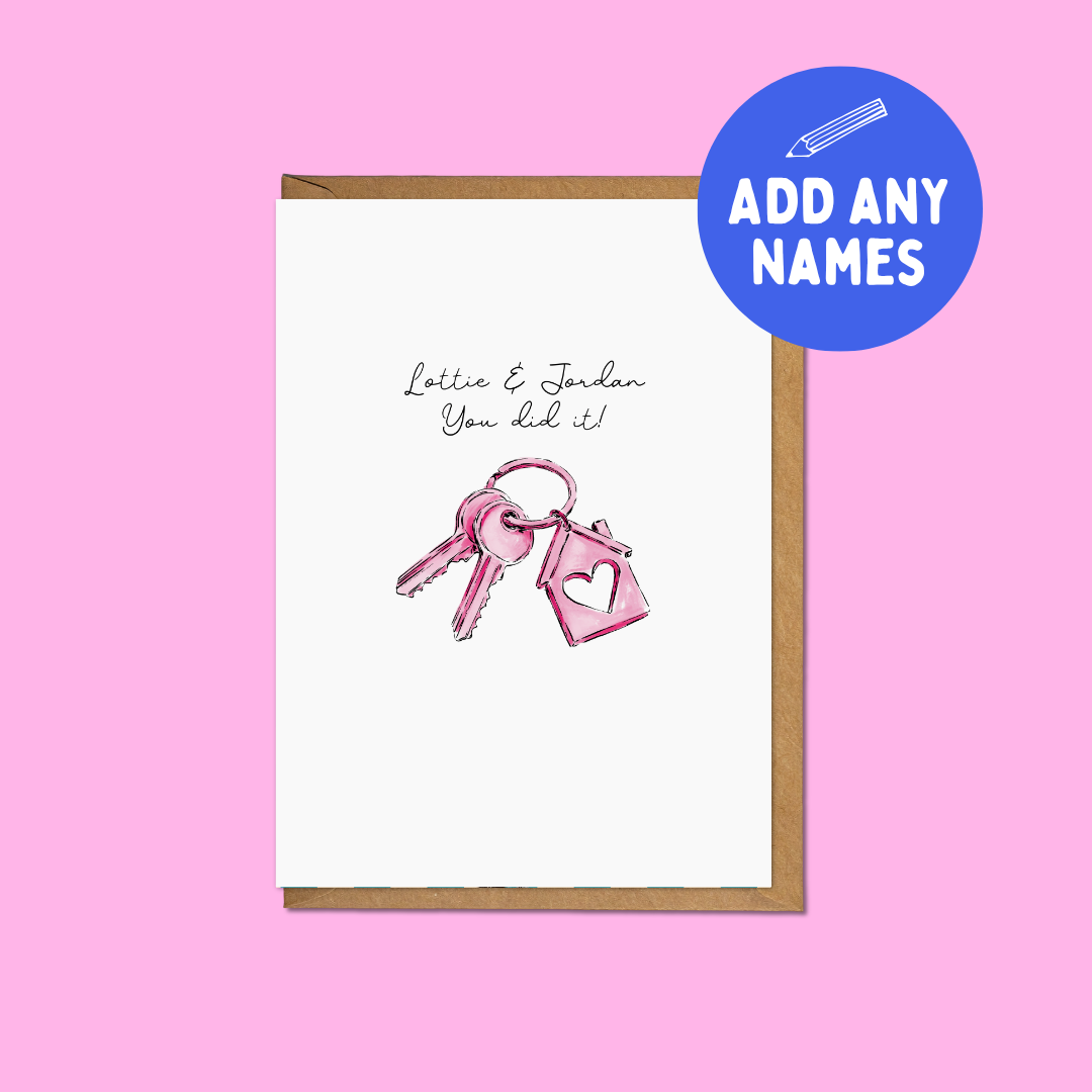 New Home “You Did It!” - Personalised A6 Card