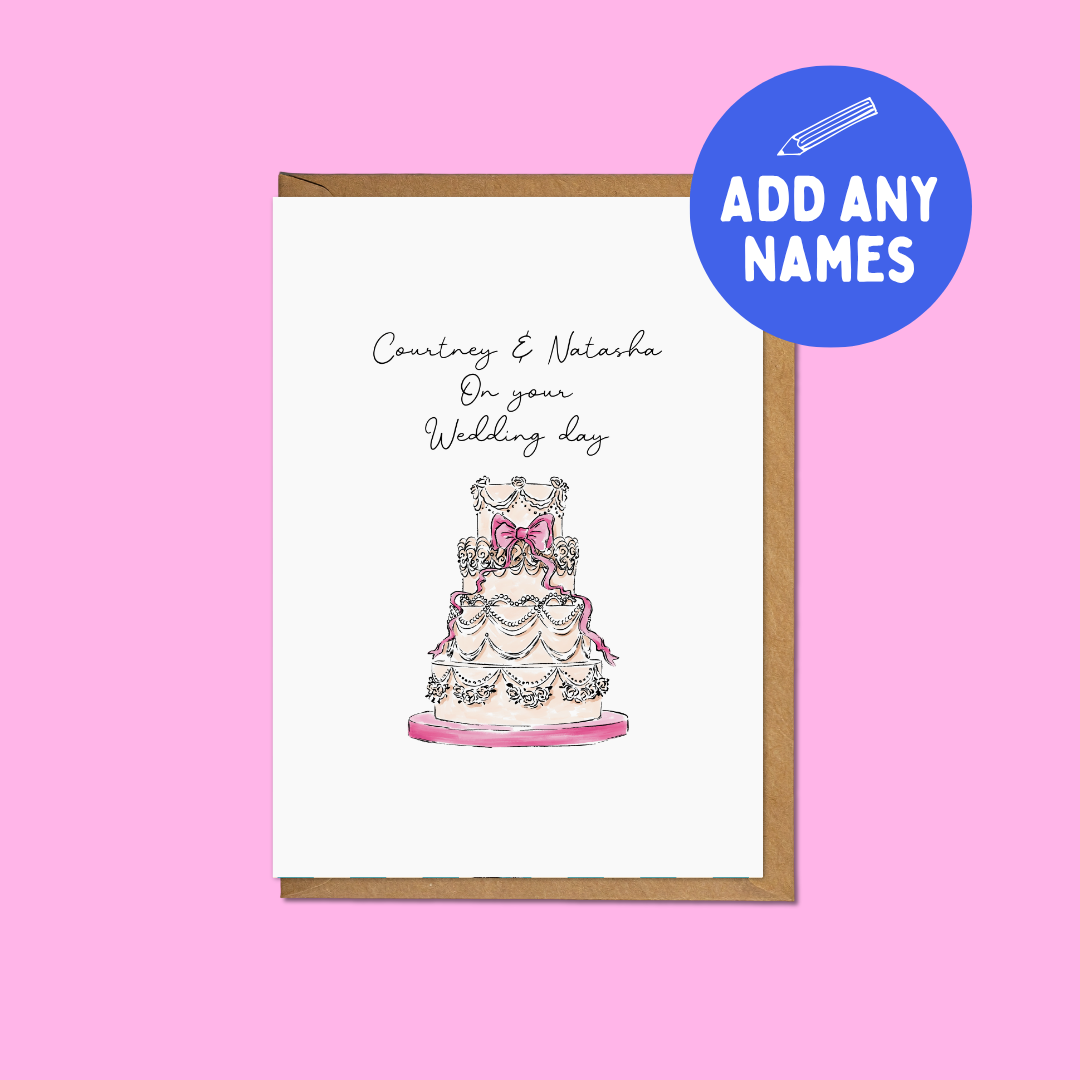 On Your Wedding Day - Personalised A6 Card