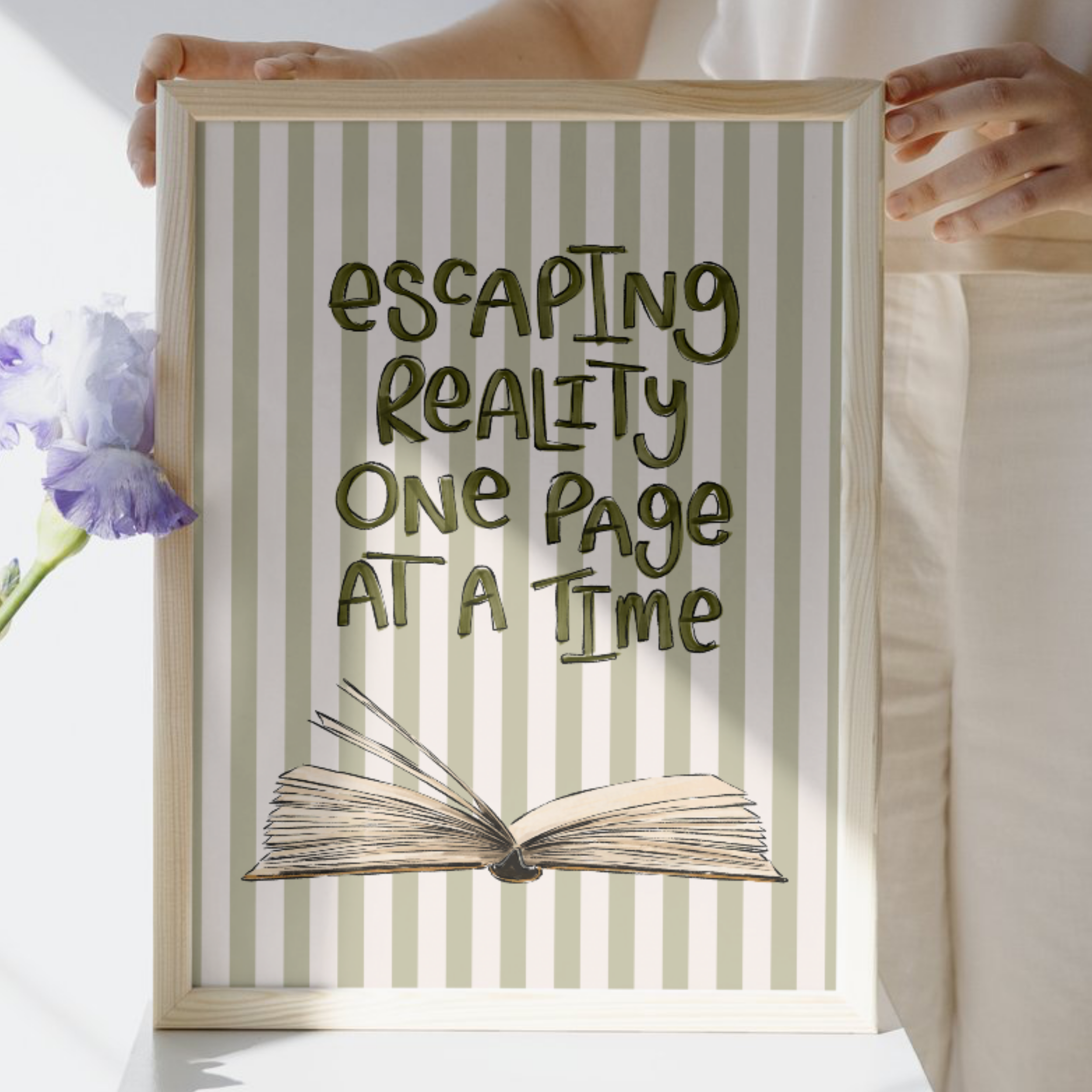Escaping Reality One Page At A Time | Art Print
