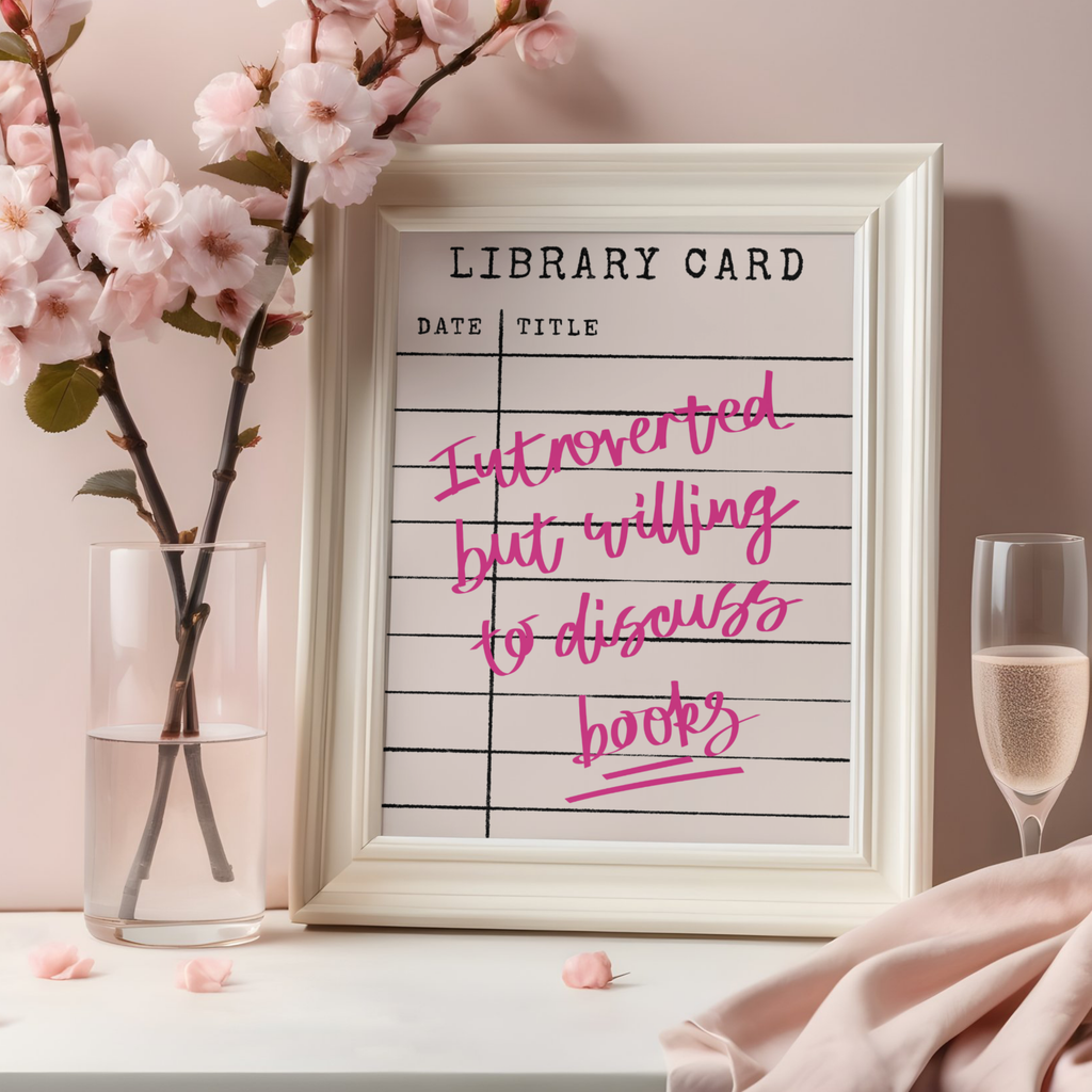 Introverted But Willing To Discuss Books | Art Print