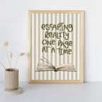 Escaping Reality One Page At A Time | Art Print