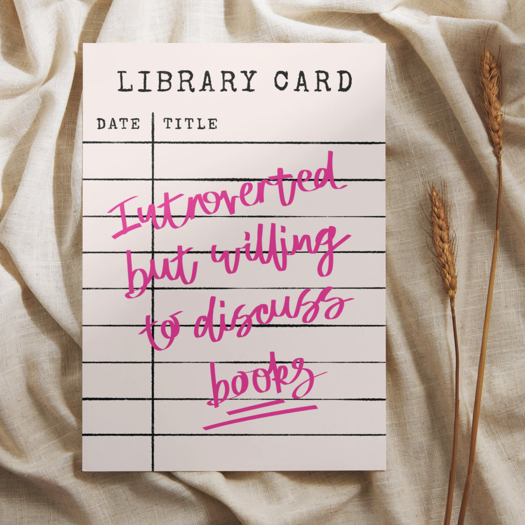 Introverted But Willing To Discuss Books | Art Print