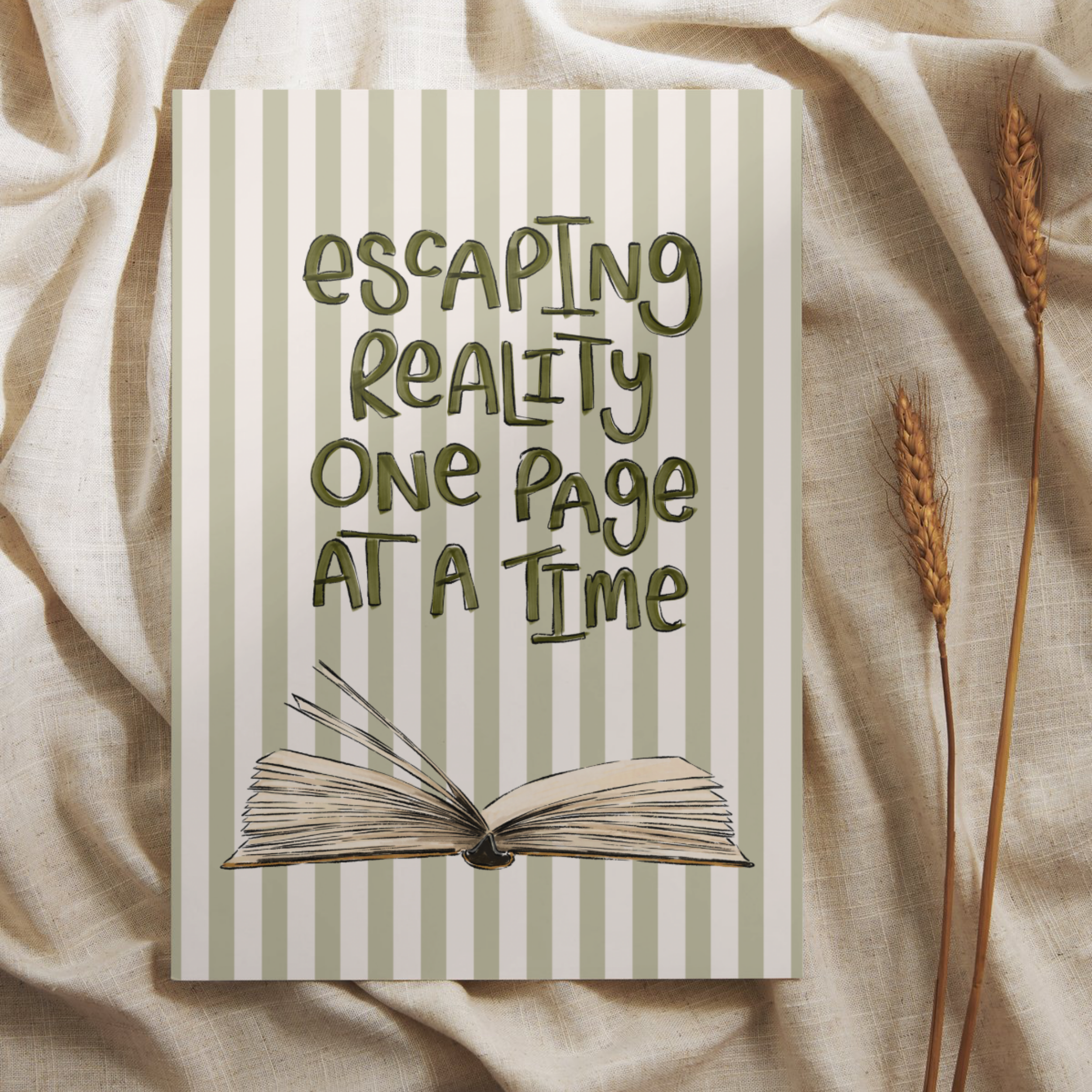 Escaping Reality One Page At A Time | Art Print