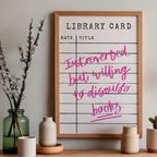 Introverted But Willing To Discuss Books | Art Print