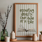 Escaping Reality One Page At A Time | Art Print