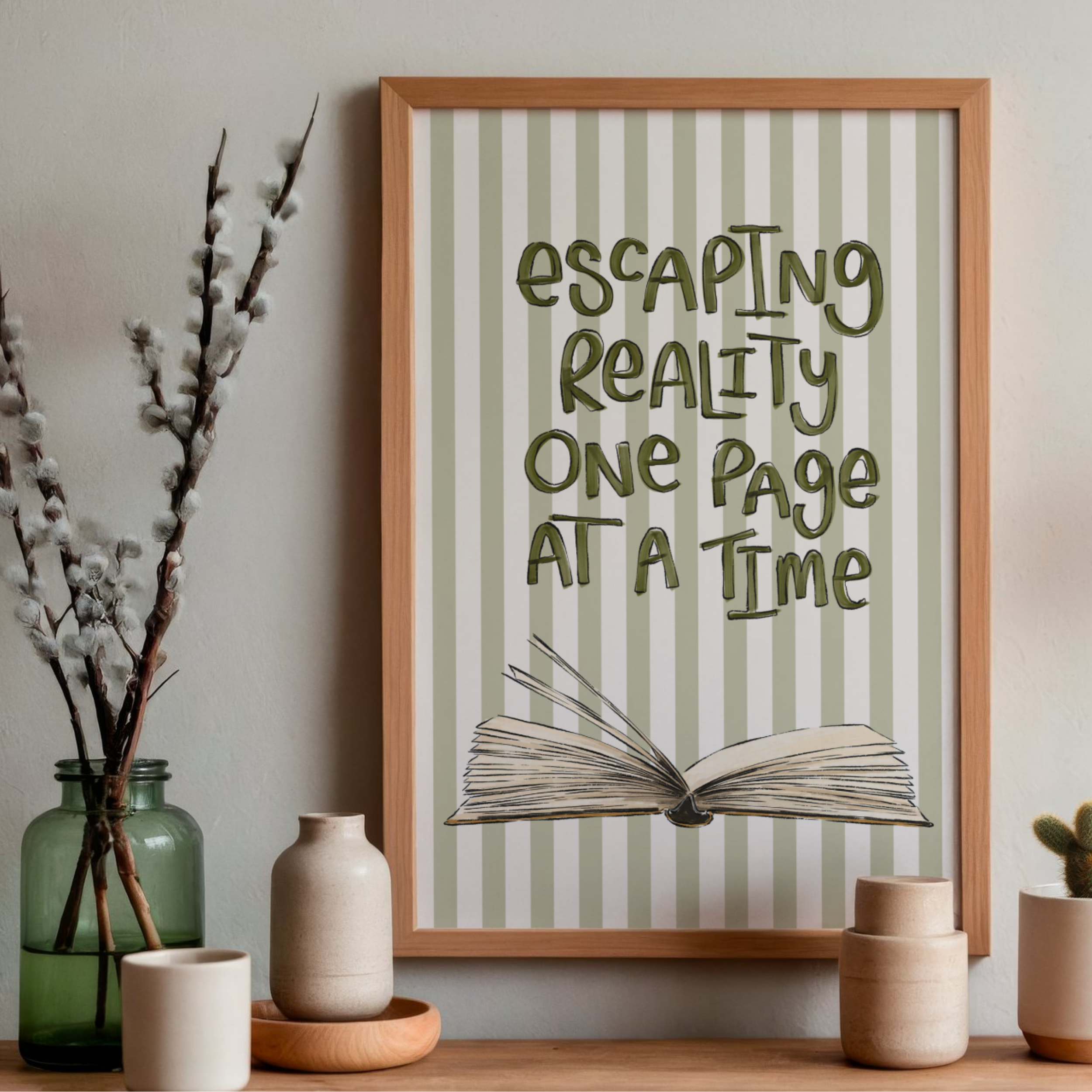 Escaping Reality One Page At A Time | Art Print