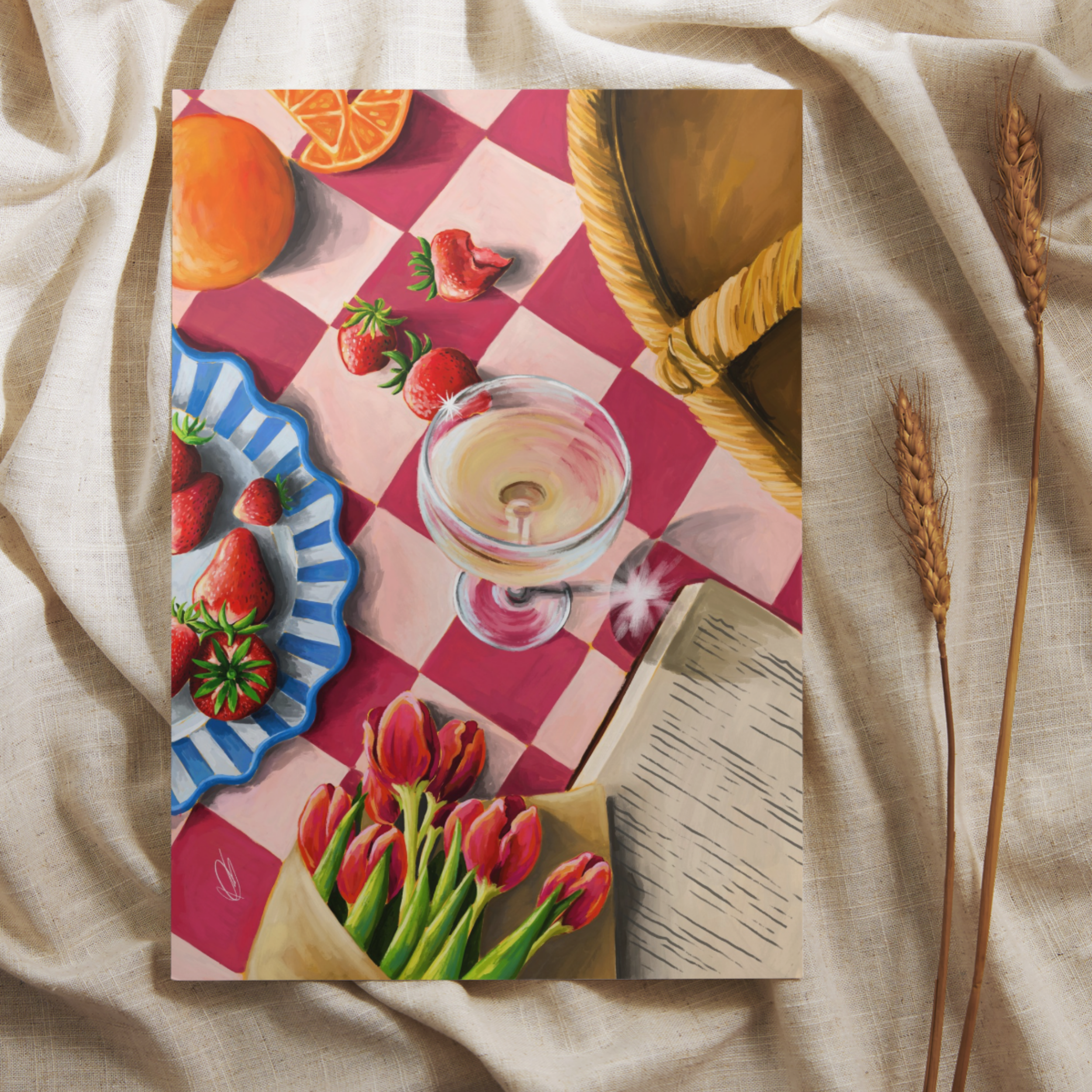 Champagne Picnic | Art Print
