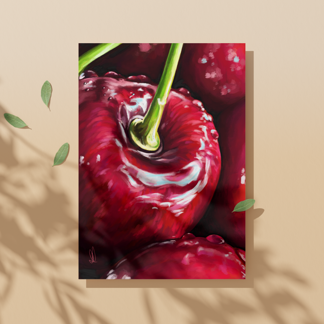 Juicy Cherries - Art Print