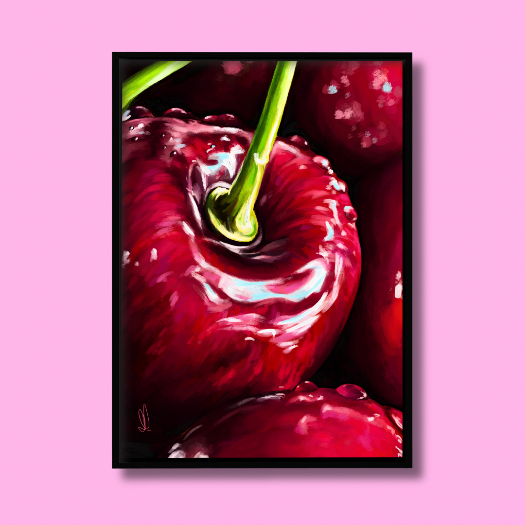 Juicy Cherries - Art Print