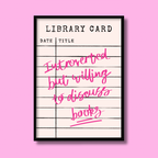Introverted But Willing To Discuss Books - Art Print