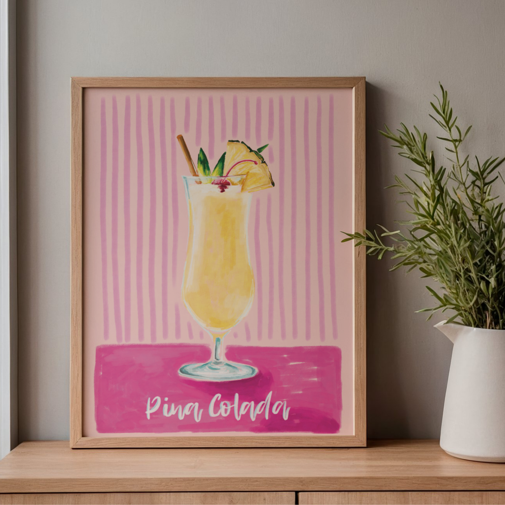 Pina Colada Cocktail - Art Print