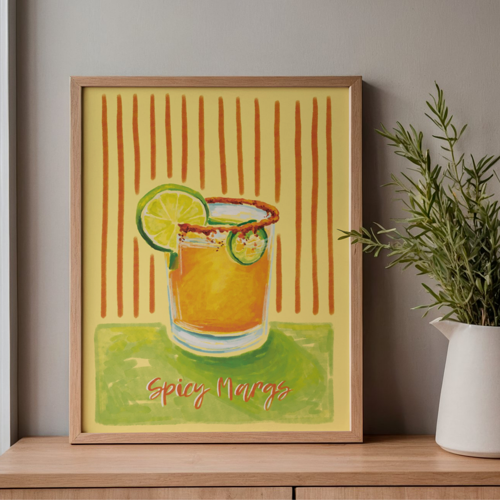 Spicy Margs Cocktail - Art Print