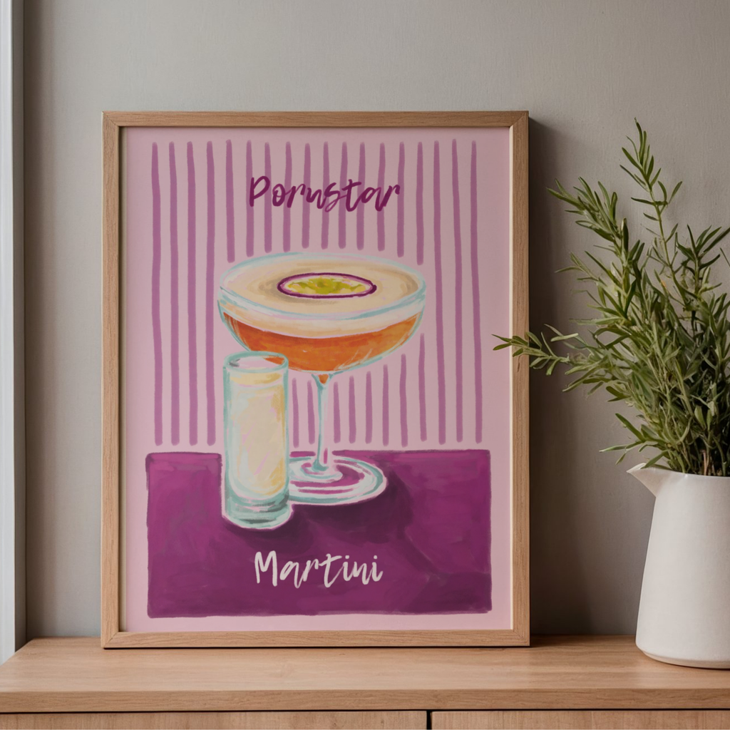 Pornstar Martini Cocktail - Art Print