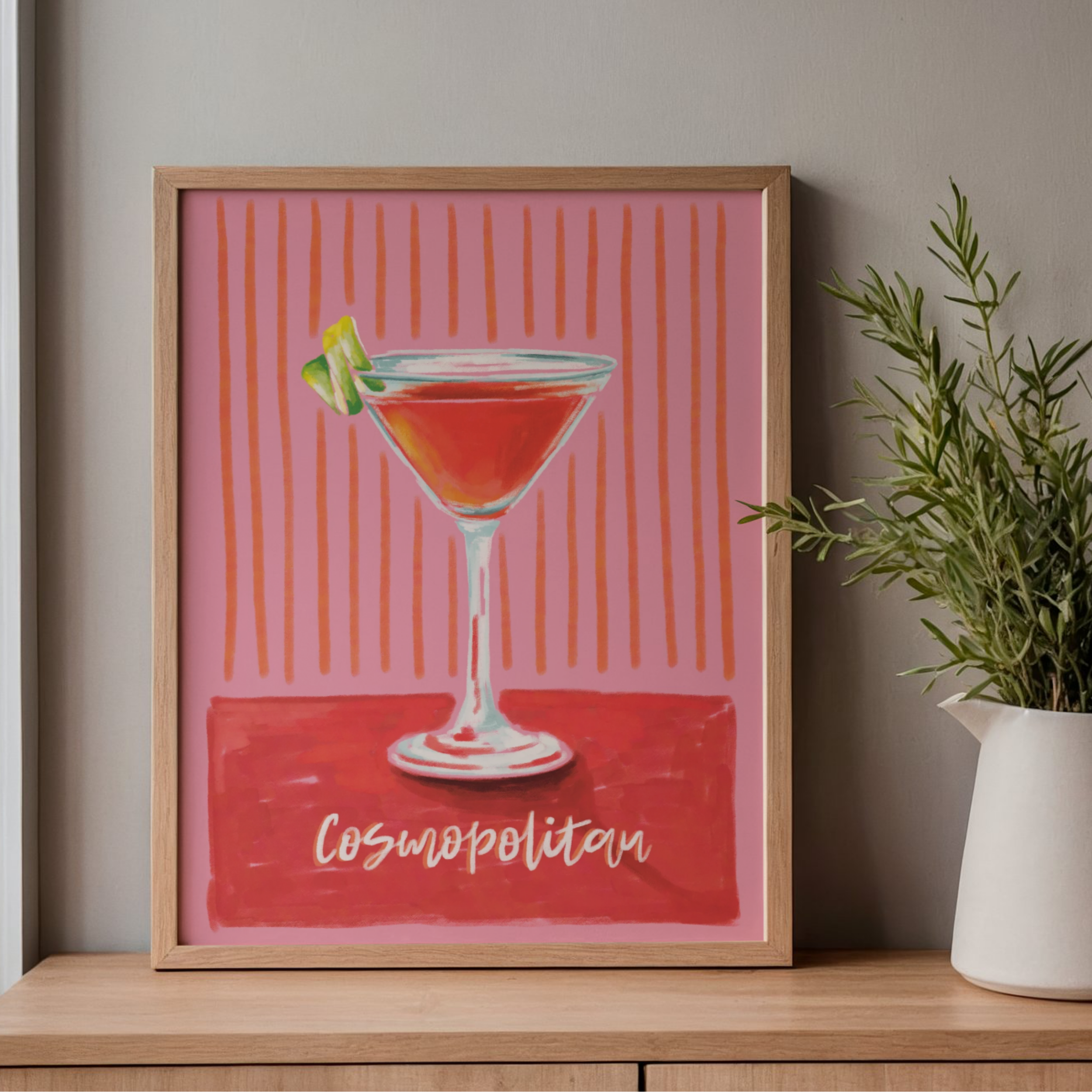 Cosmopolitan Cocktail - Art Print