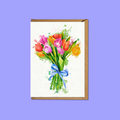 Watercolour Tulips - A6 Card