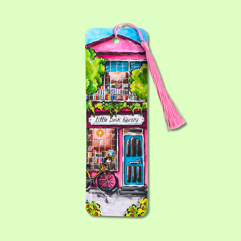 Little Pink Library - Bookmark