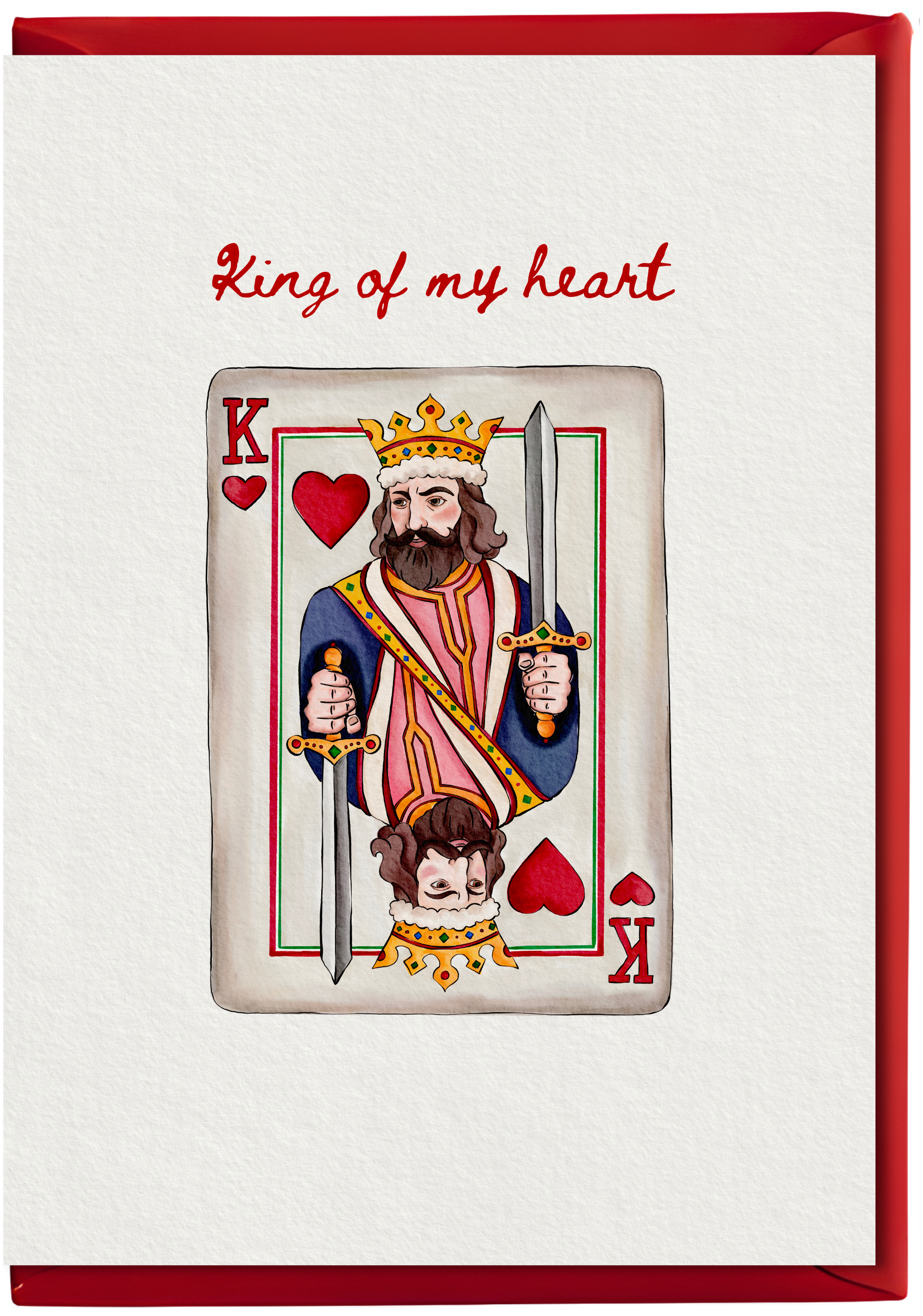 King Of My Heart Love Card
