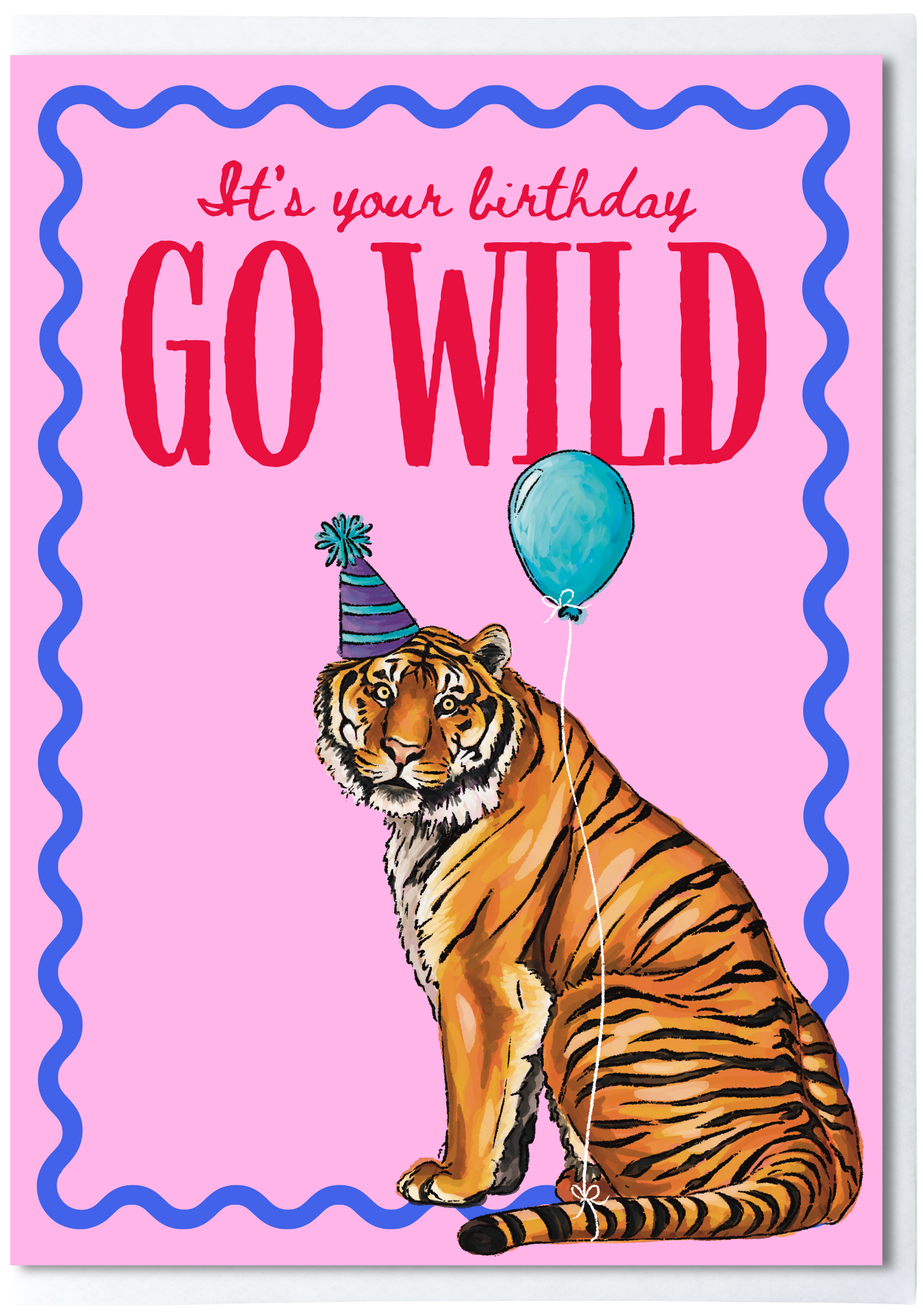 Tiger “Go Wild” Birthday Card