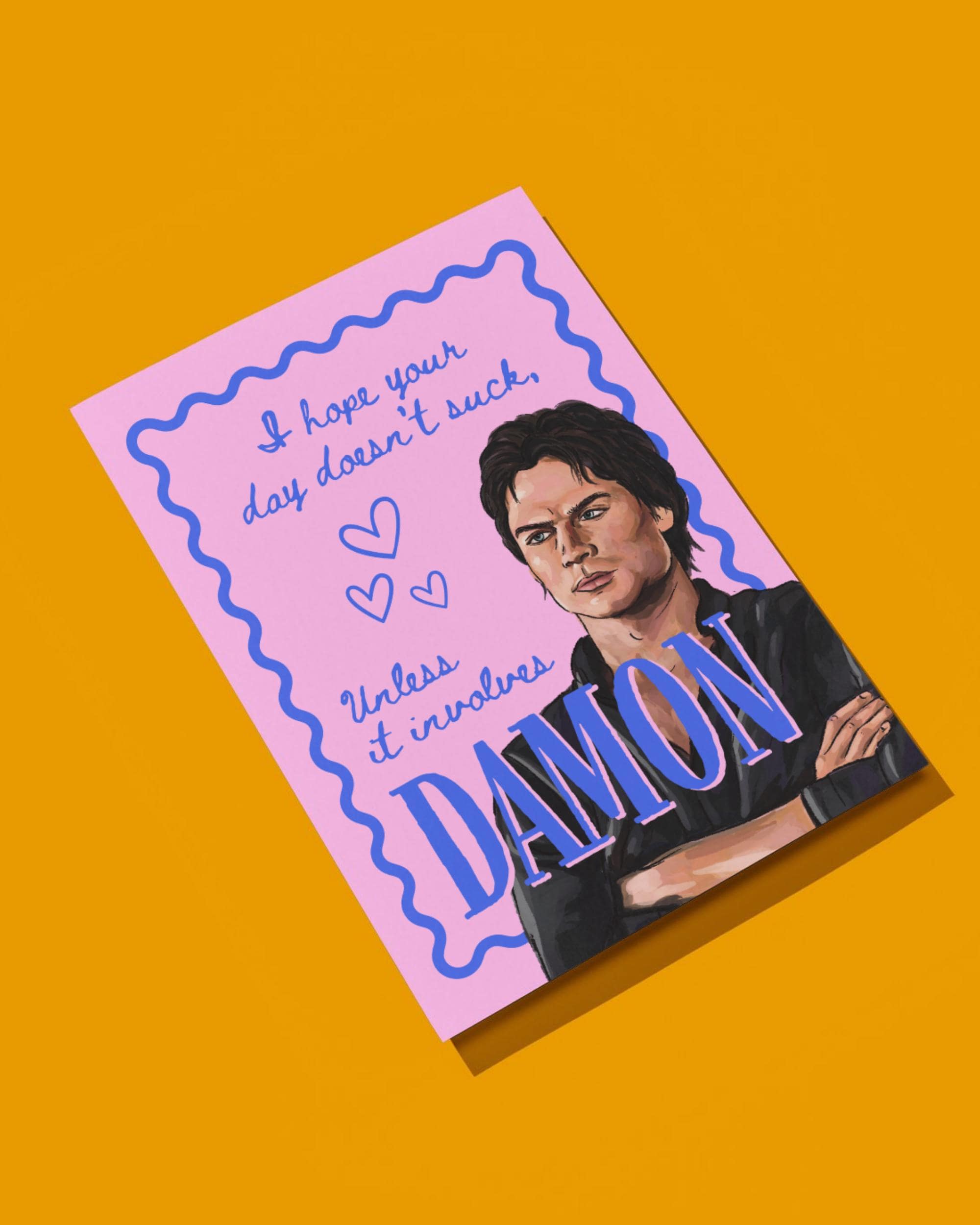 Damon Salvatore Birthday Card