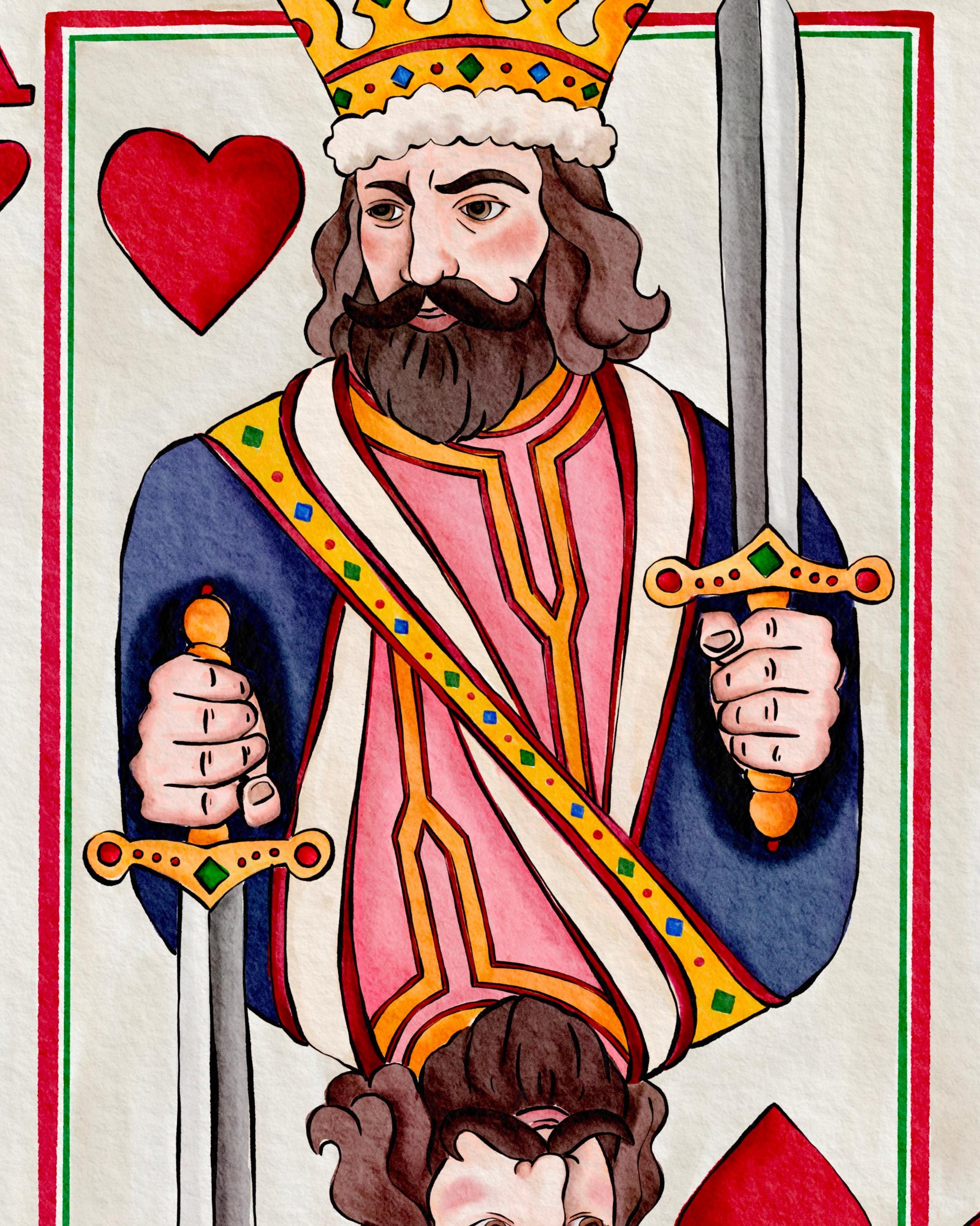 King Of My Heart Love Card