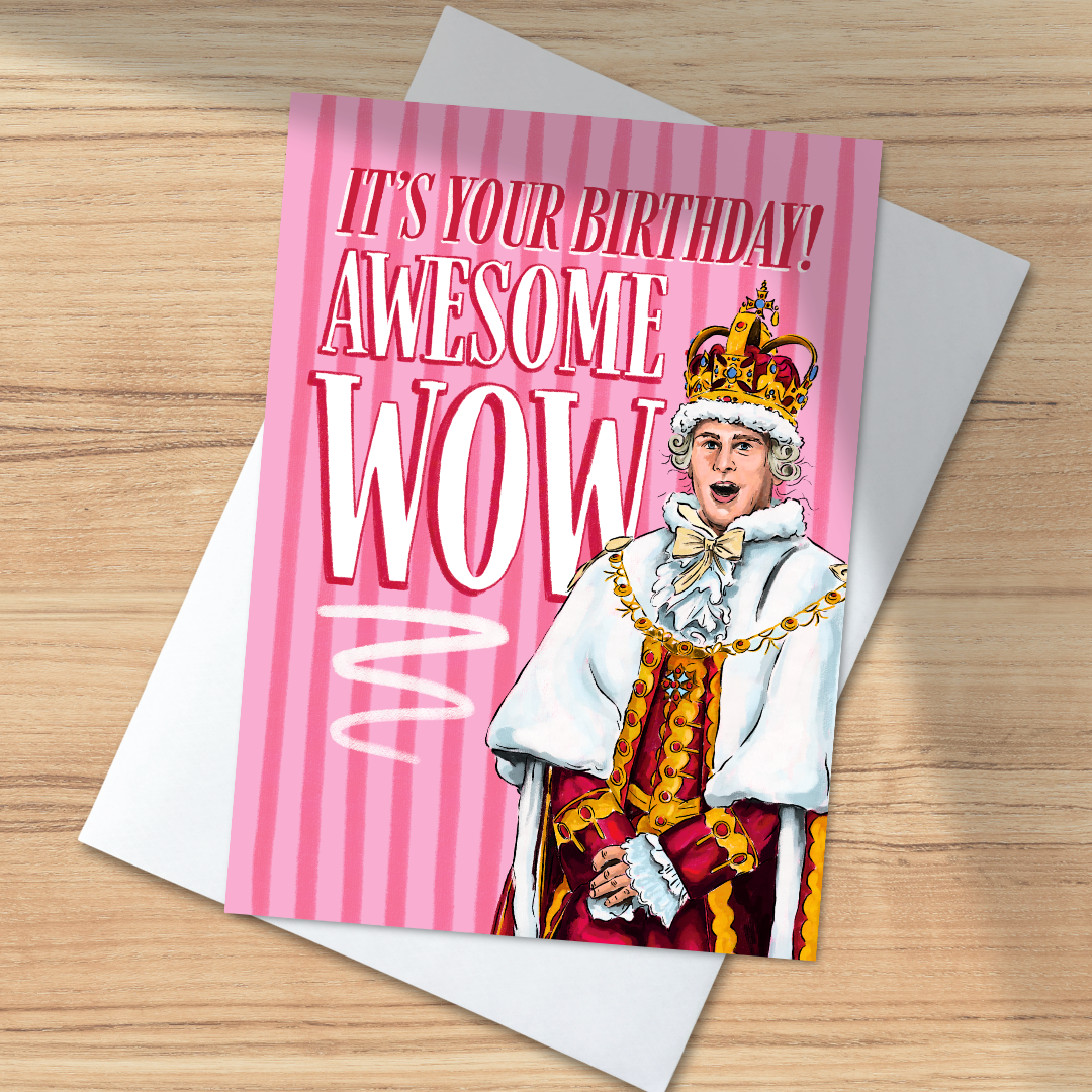 Awesome Wow Birthday - A6 Card
